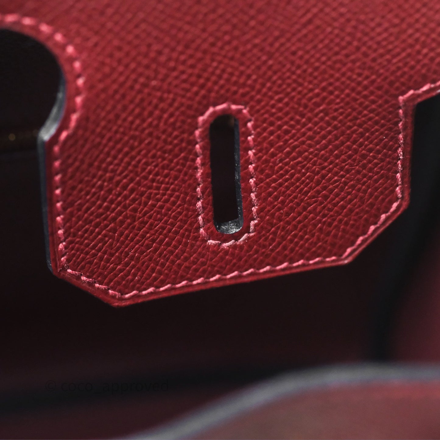 Hermès Birkin 30 Retourne Rouge H 55 Epsom Gold Hardware