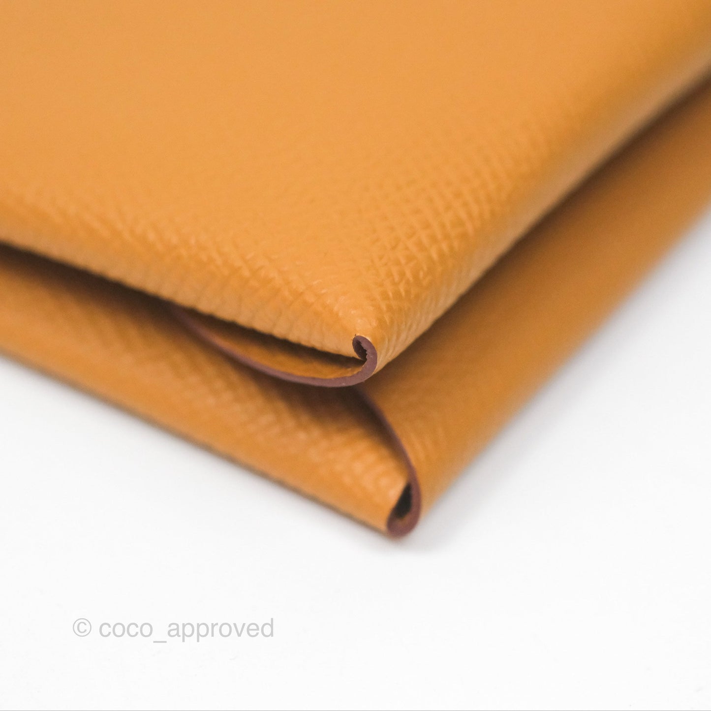 Hermès Calvi Duo Compact Card Holder Sésame Epsom