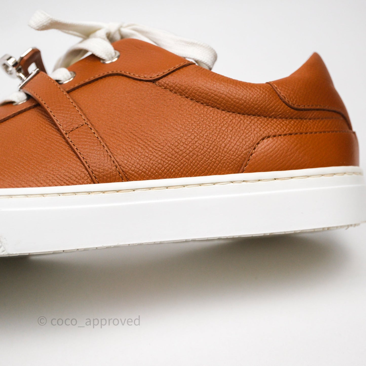 Hermès Day Sneakers Naturel Epsom Size 39