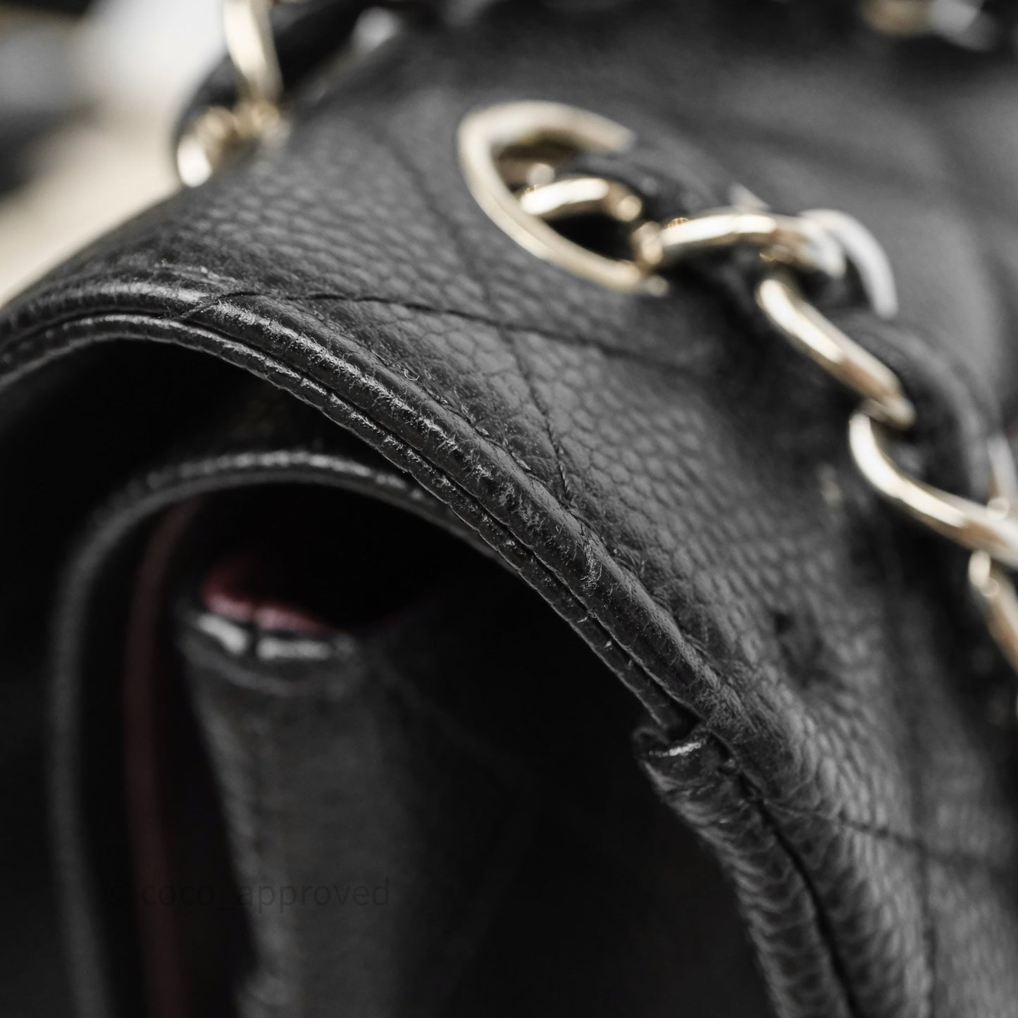 Chanel Jumbo Double Flap Black Caviar Silver Hardware⁣⁣
