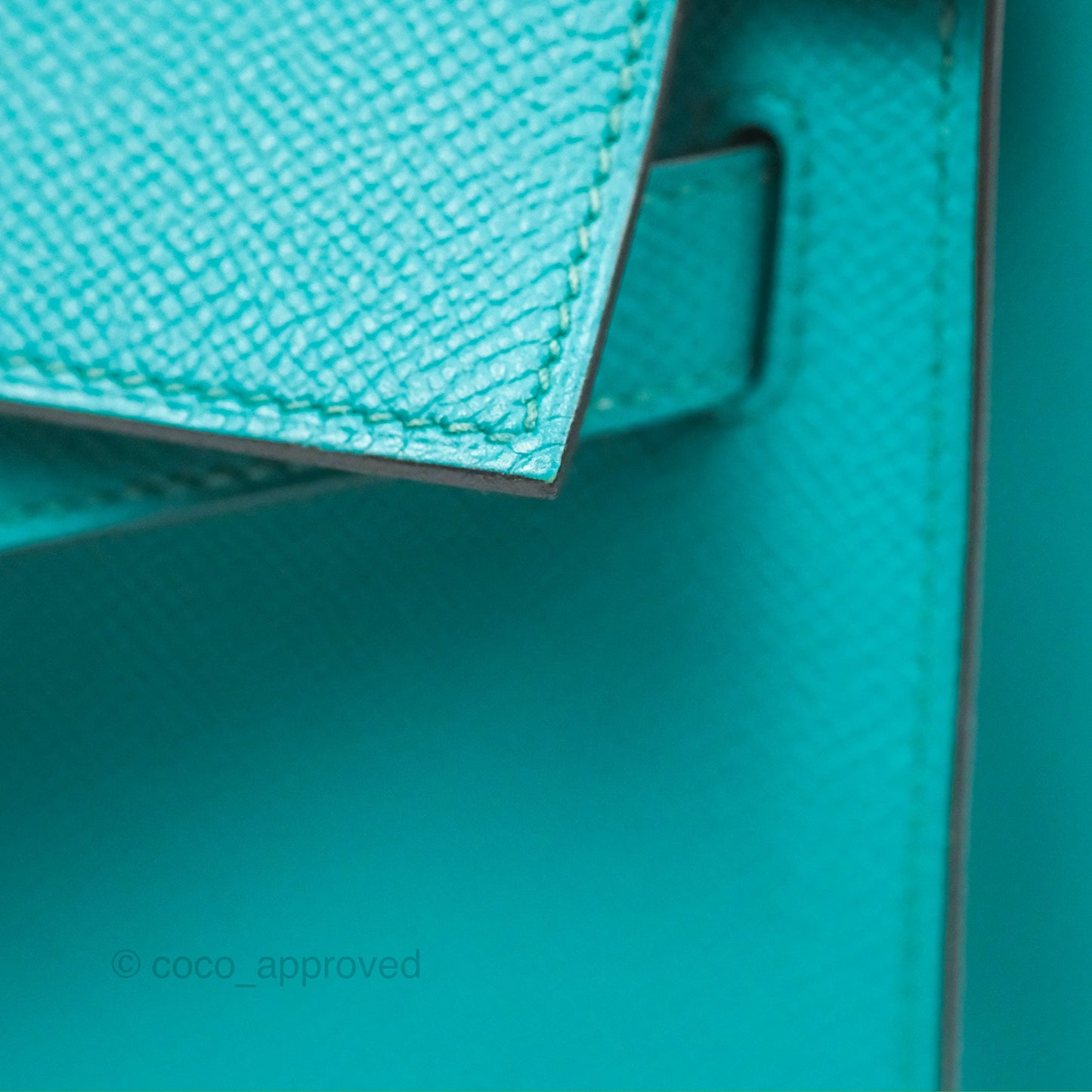 Hermès Sellier Kelly 28 Bleu Paon Epsom Gold Hardware