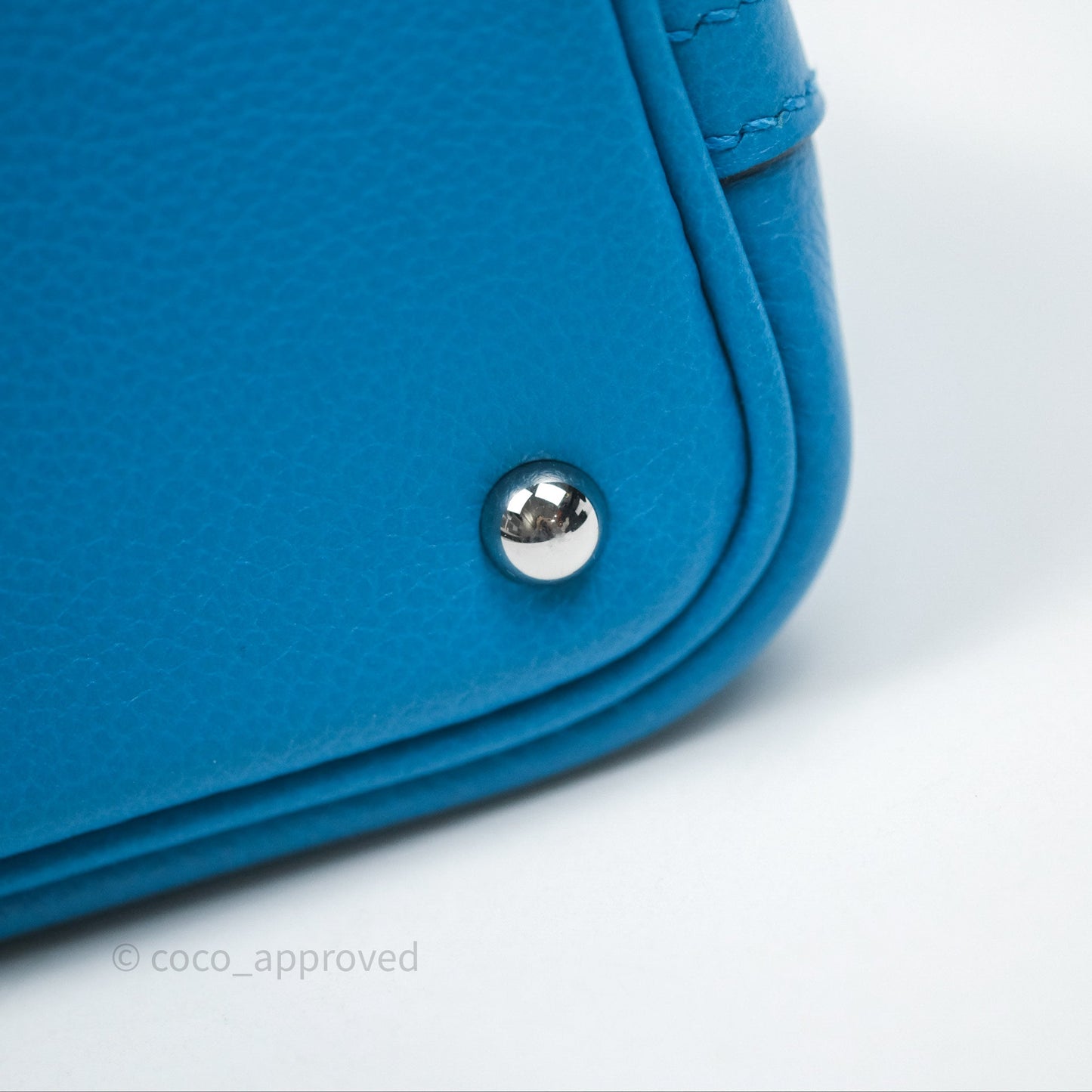 Hermès Bolide Mini 1923 Bleu Frida 0F/ Rose Mexico 0D Evercolor Palladium Hardware