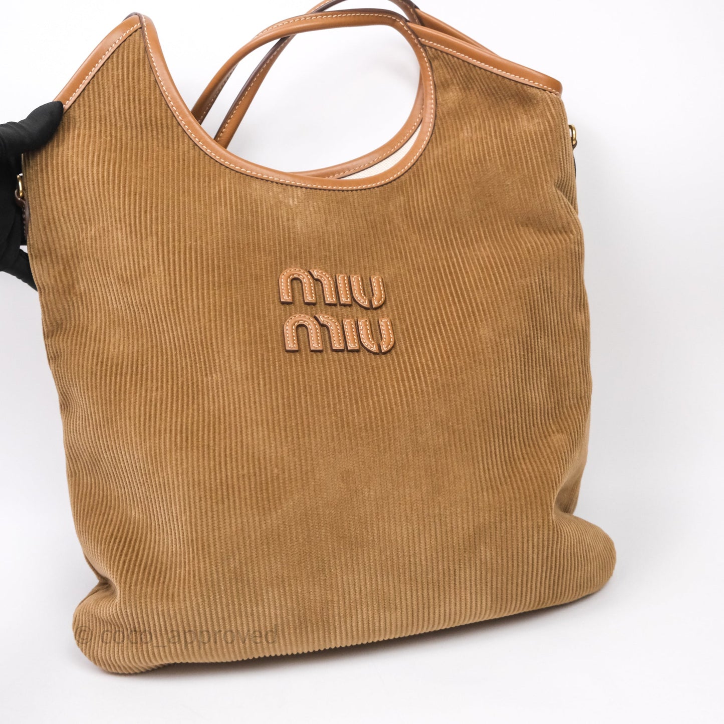 Miu Miu IVY Corduroy Bag Cinnamon
