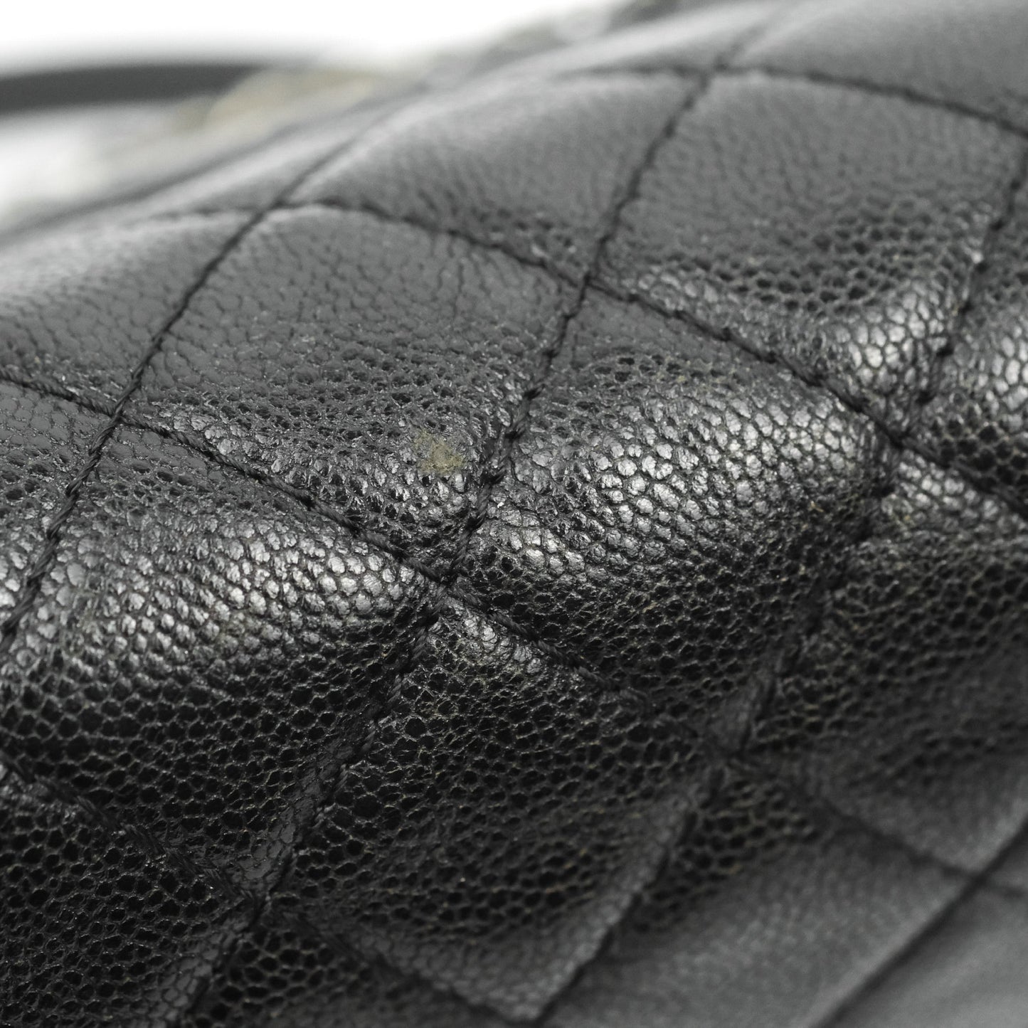 Chanel Jumbo Easy Flap Bag Black Caviar Ruthenium Hardware