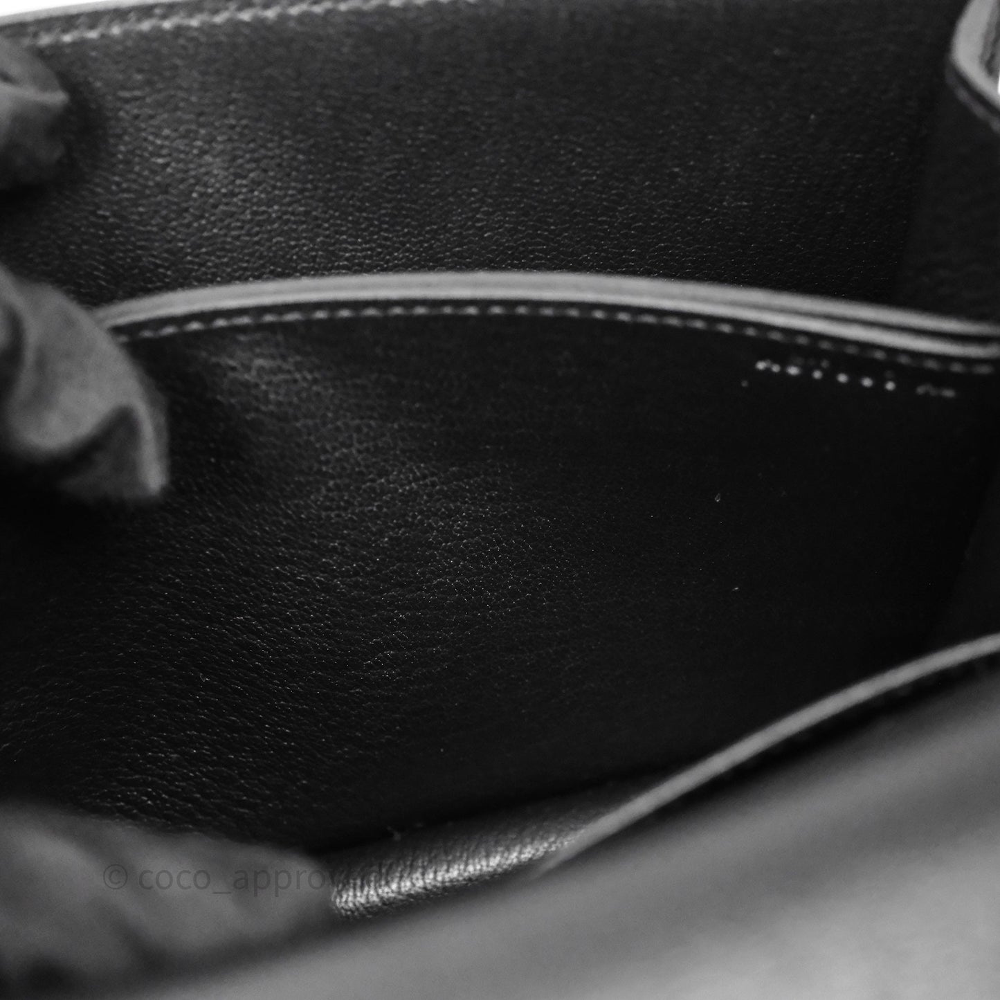 Hermès Roulis Mini 18 Black Veau Evergrain Gold Hardware