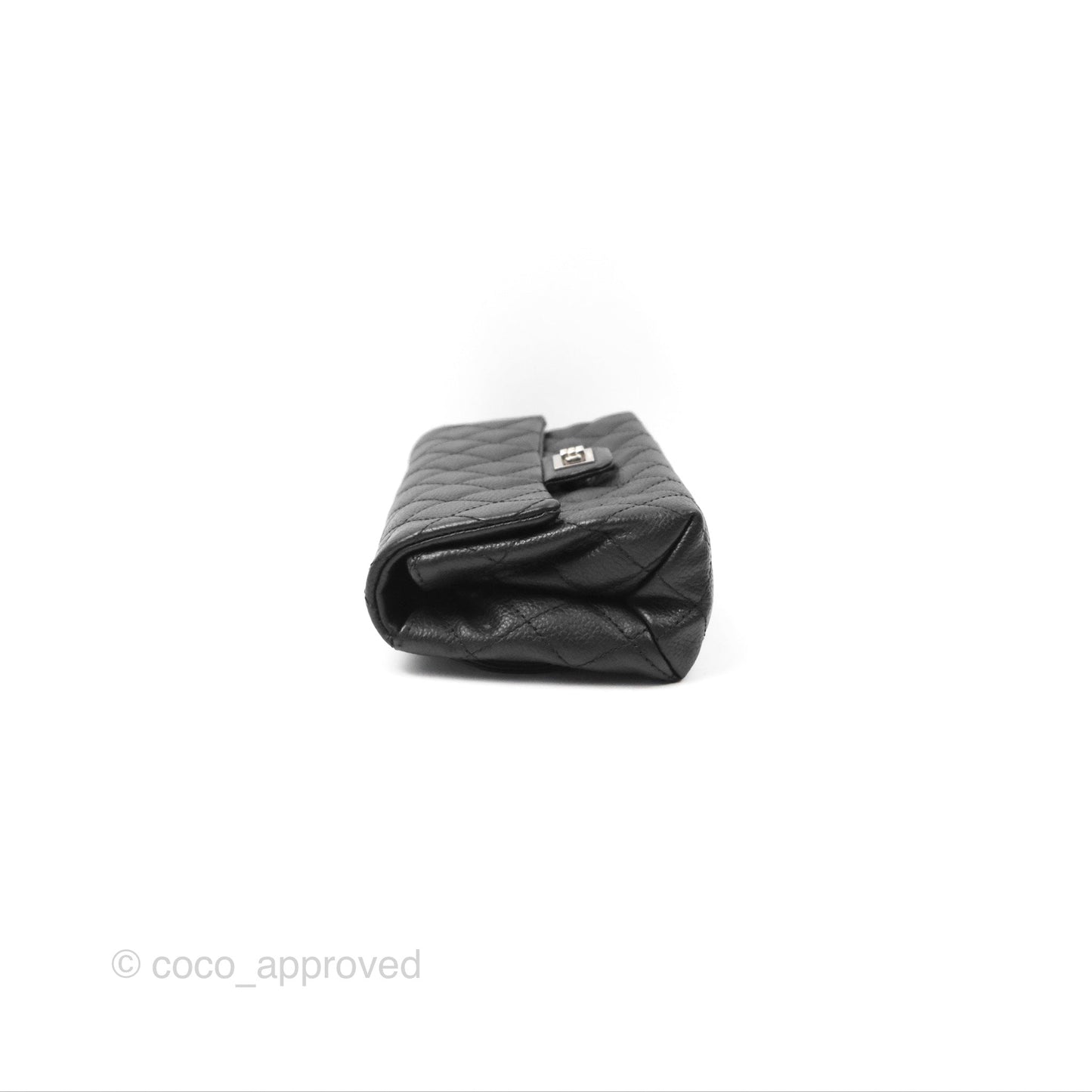 Chanel Reissue Quilted Belt Bag Black Caviar Silver Hardware
