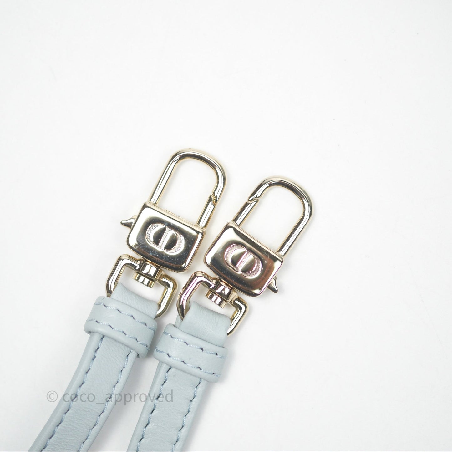 Christian Dior Micro Lady D-Joy Bag Baby Blue Lambskin Cannage Gold Hardware