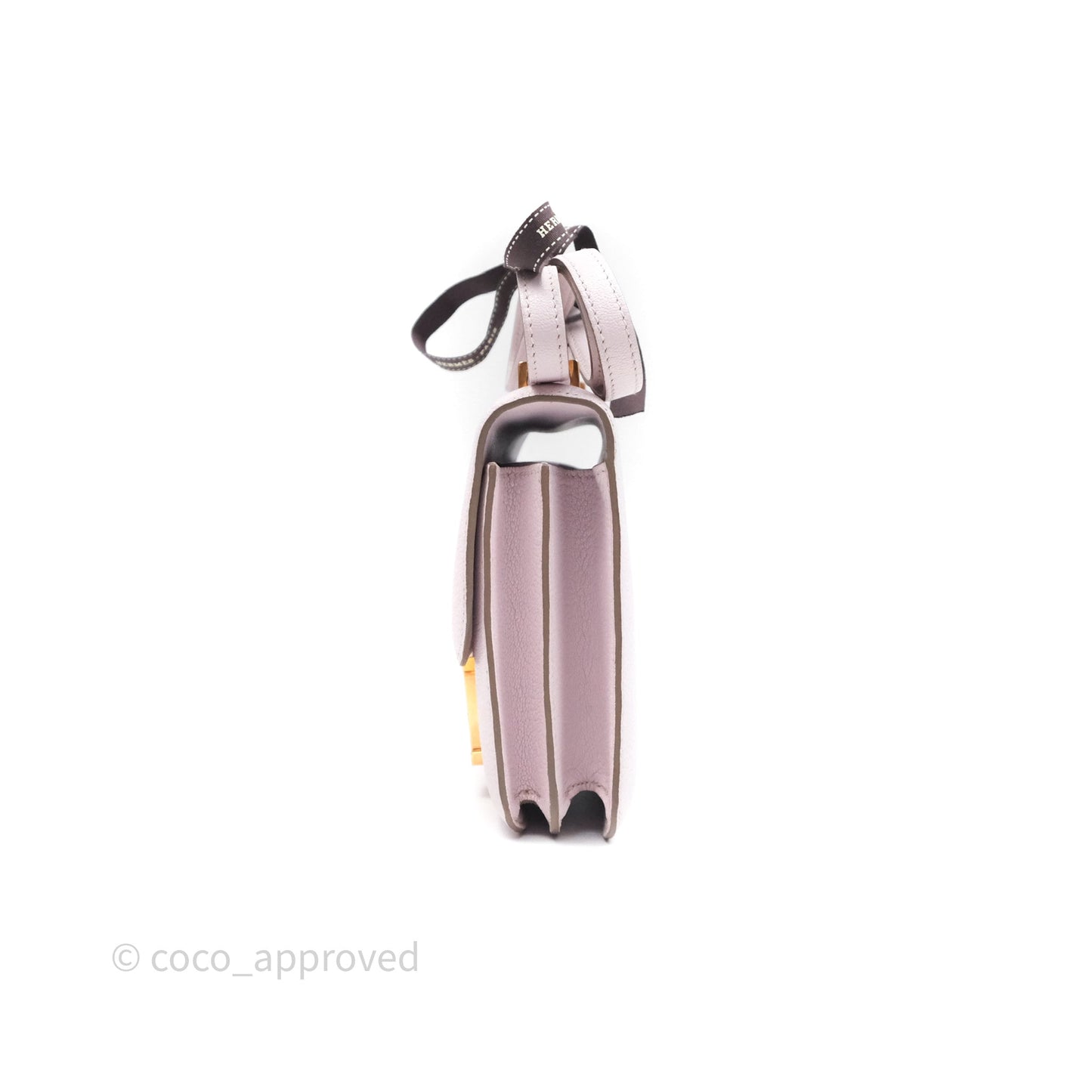 Hermès Constance Mini 18cm Mauve Pale Chevre Mysore Rose Gold Hardware