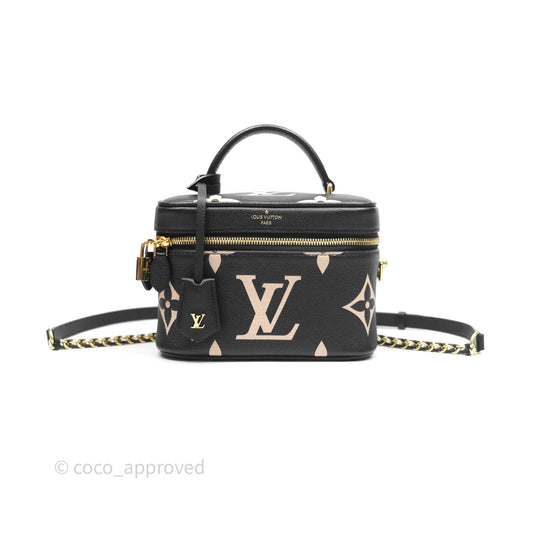 Louis Vuitton Vanity PM Empreinte Monogram Black/ Beige