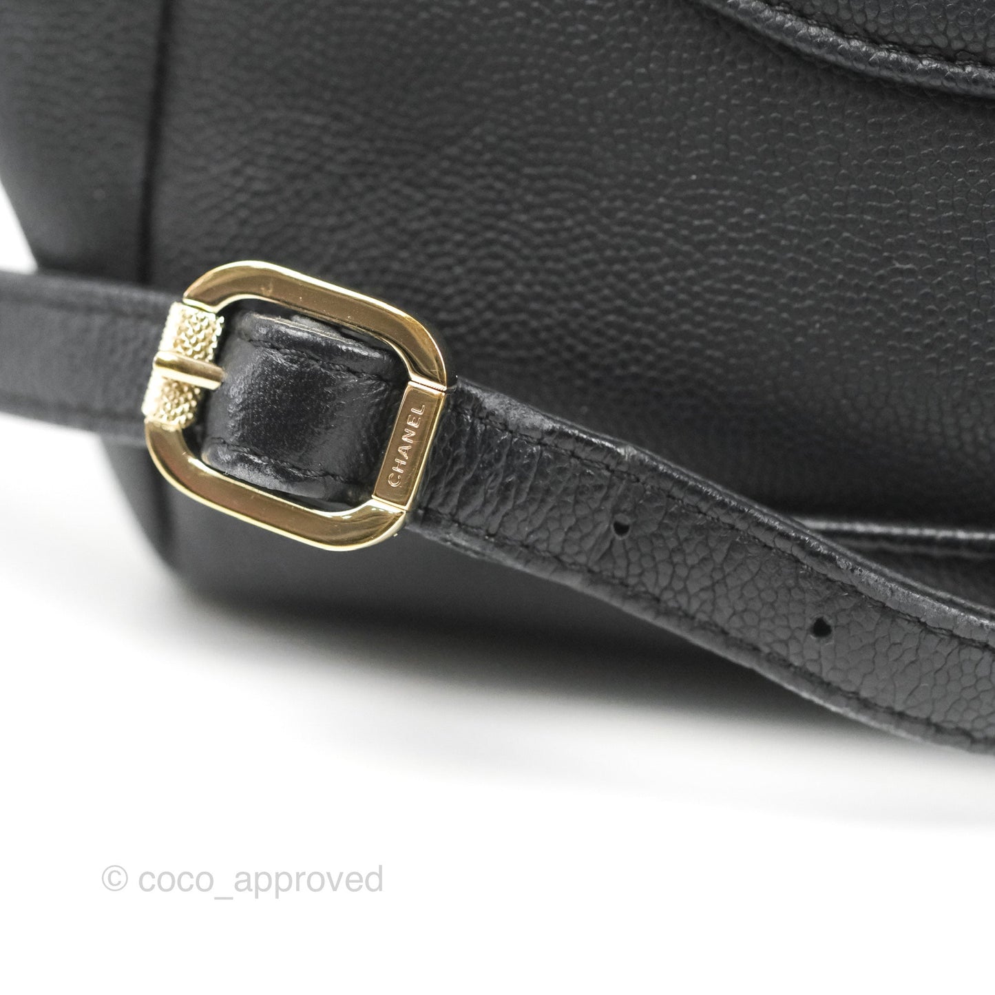 Chanel Quilted Business Affinity Backpack Black Caviar Gold Hardware