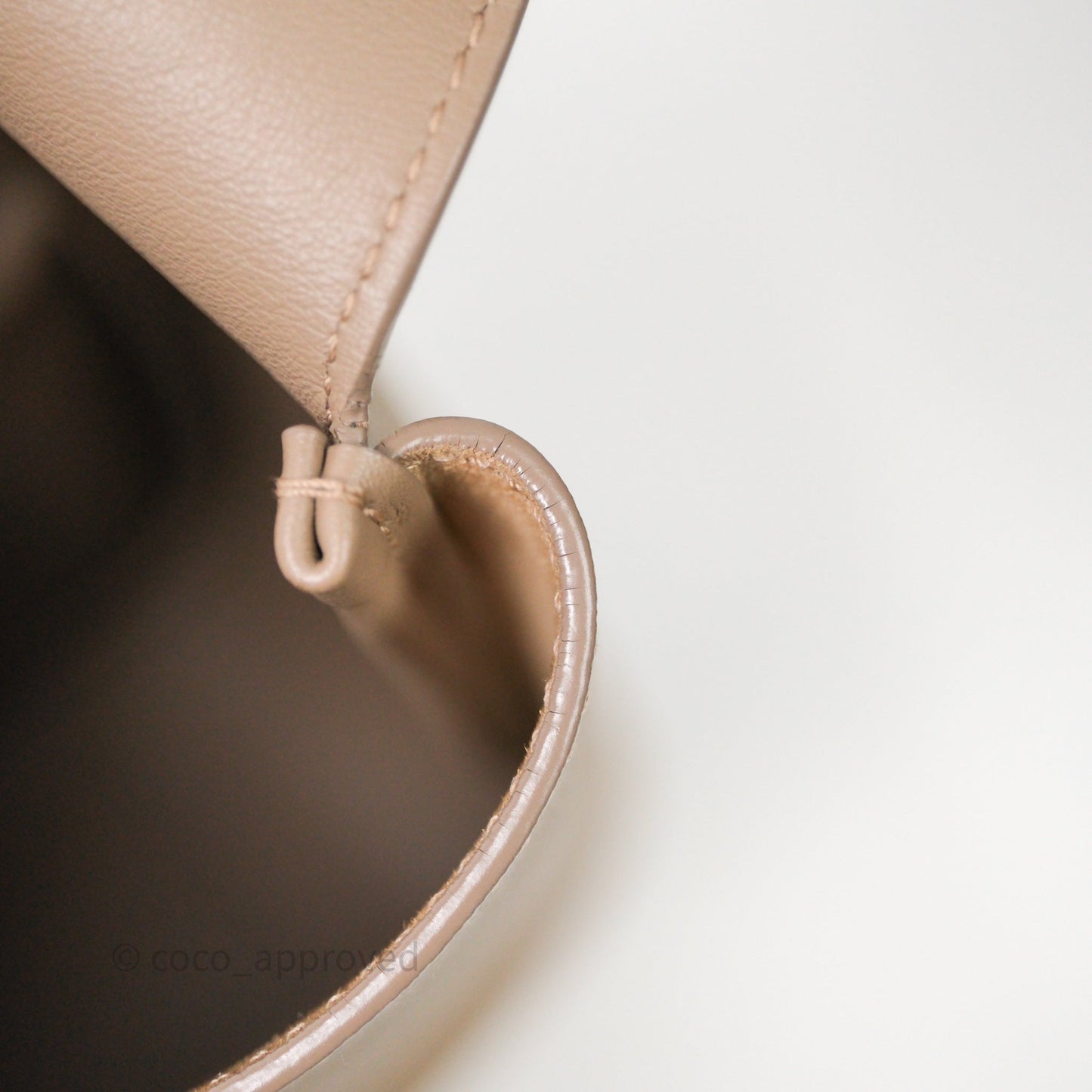 Saint Laurent LE 5 à 7 Supple Large Dusty Grey Grained Leather Gold Hardware