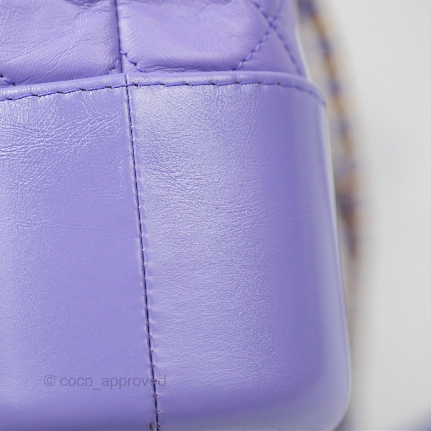 Chanel New Medium Gabrielle Purple Aged Calfskin