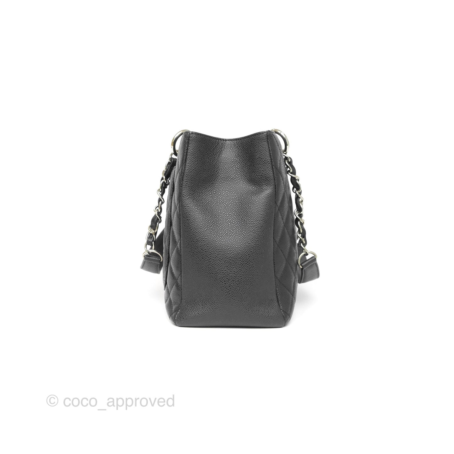 Chanel GST Black Caviar Silver Hardware