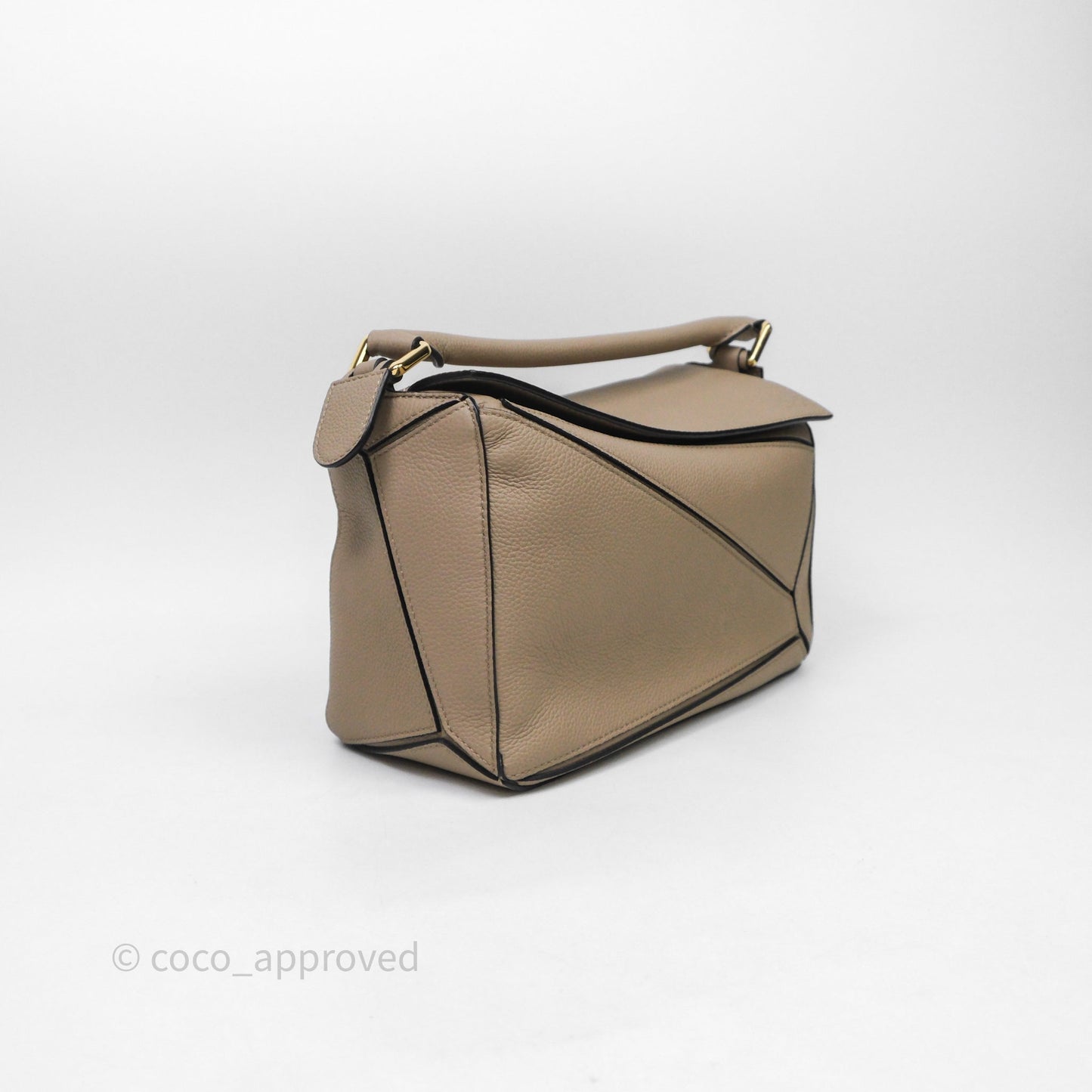 Loewe Small Puzzle Bag Sand Mink Grained Calfskin
