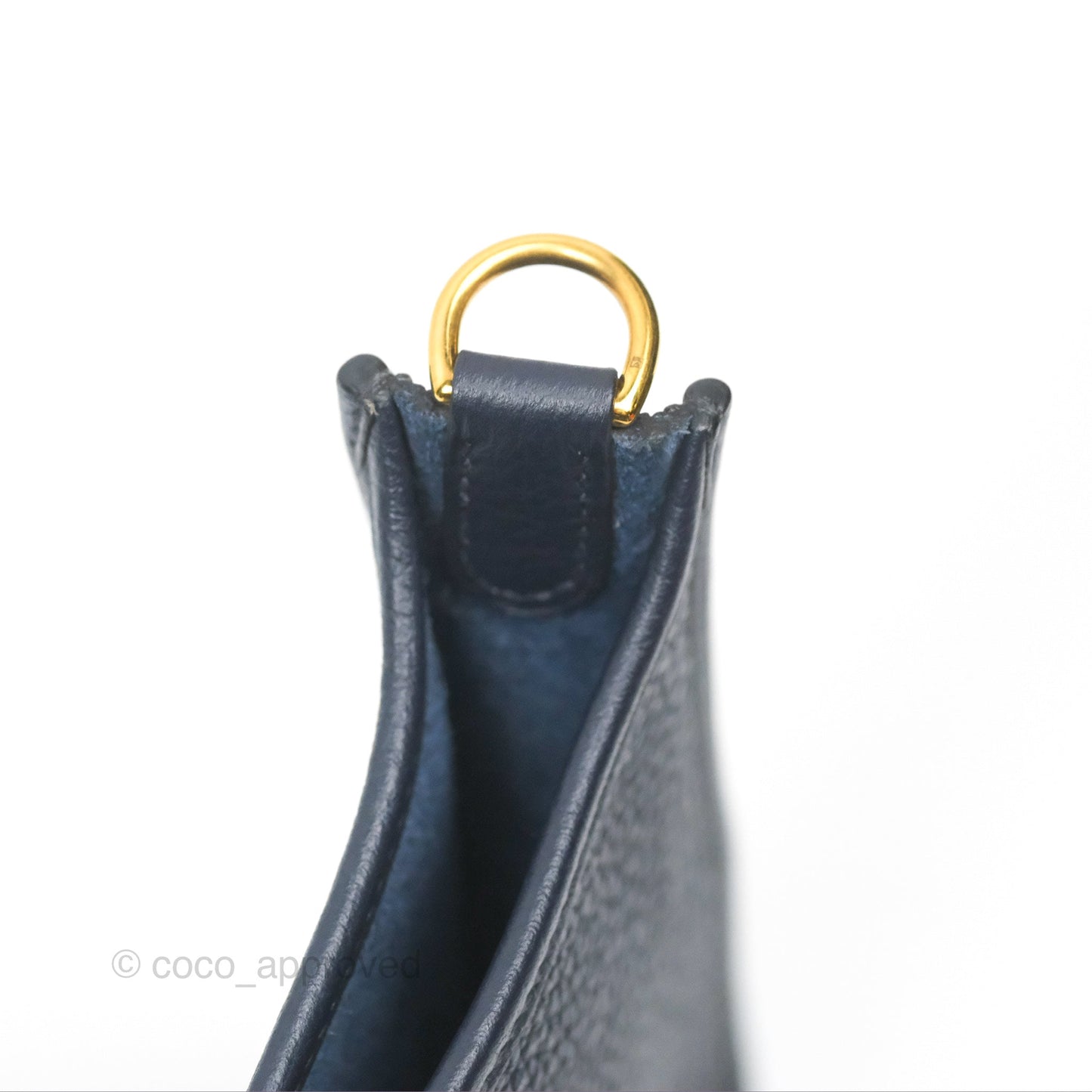 Hermès Mini Evelyne 16 Bleu Nuit 2Z Clemence Gold Hardware