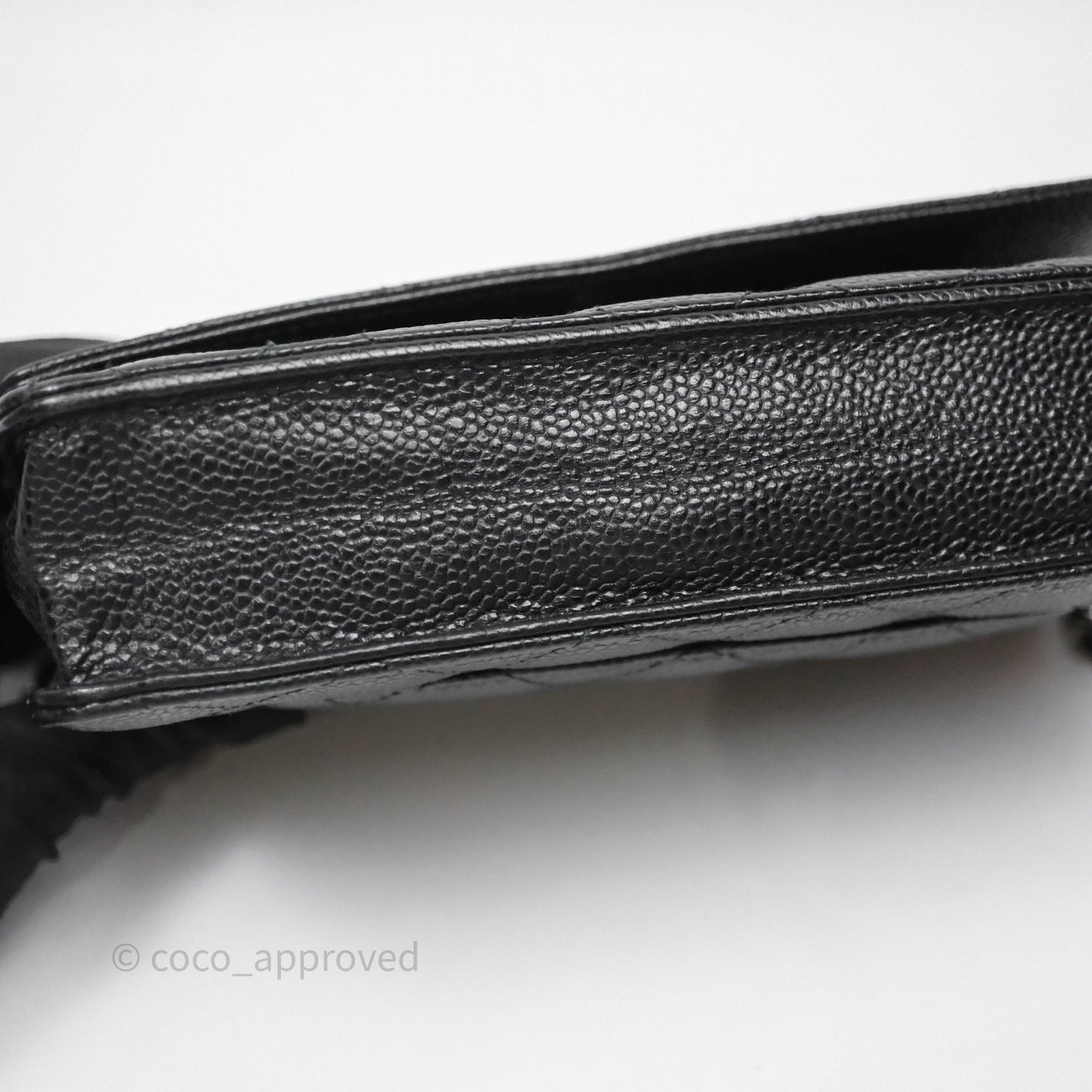 Chanel Quilted Classic WOC Black Caviar Silver Hardware