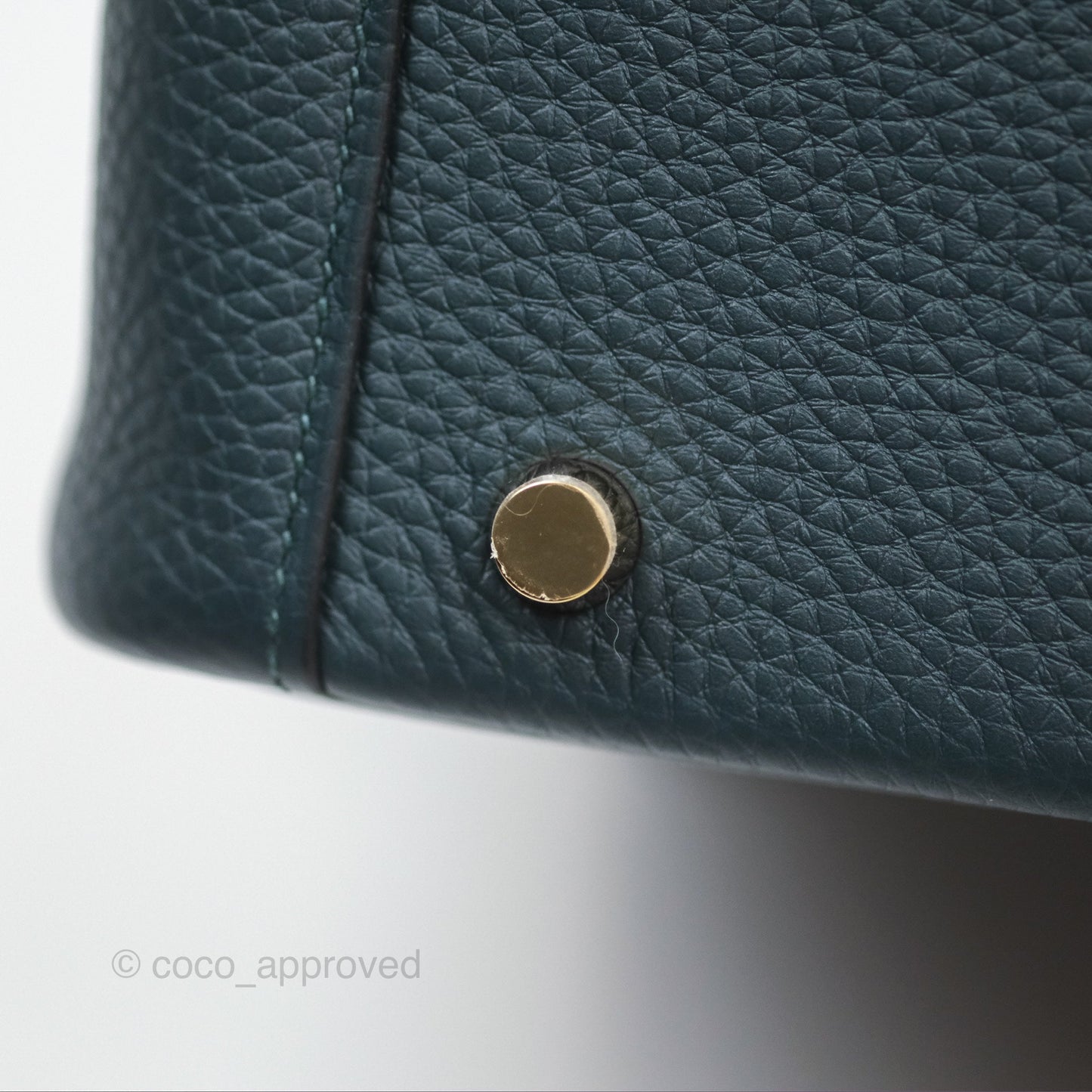 Hermès Lindy 26 Vert Cypress 6O Clemence Gold Hardware