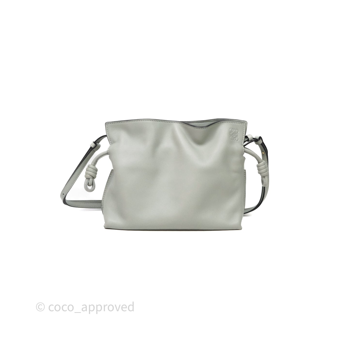 Loewe Flamenco Mini Clutch Bag Calfskin Green