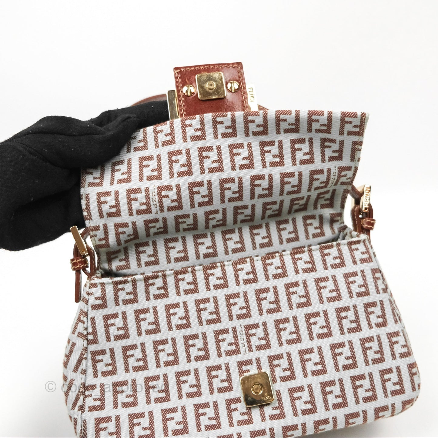 Fendi Zucchino Mamma Baguette Bag