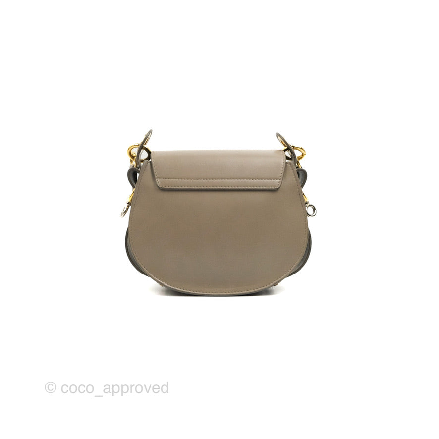 Chloé Small Tess Bag Motty Grey Grained Calfskin
