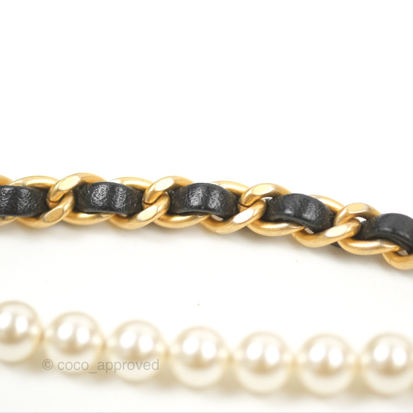 Chanel Quilted My Perfect Mini With Pearl Black Lambskin Gold Hardware