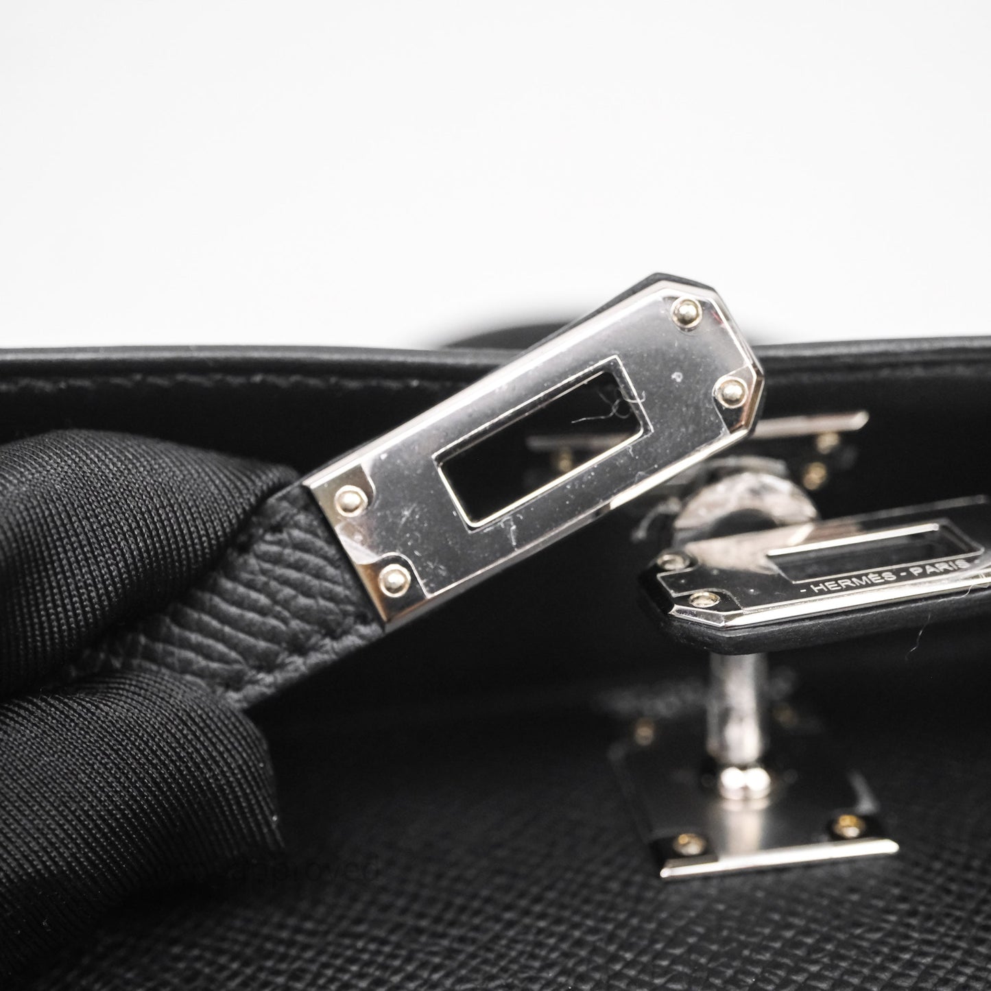 Hermès Mini Kelly Black Noir 89 Epsom Palladium Hardware