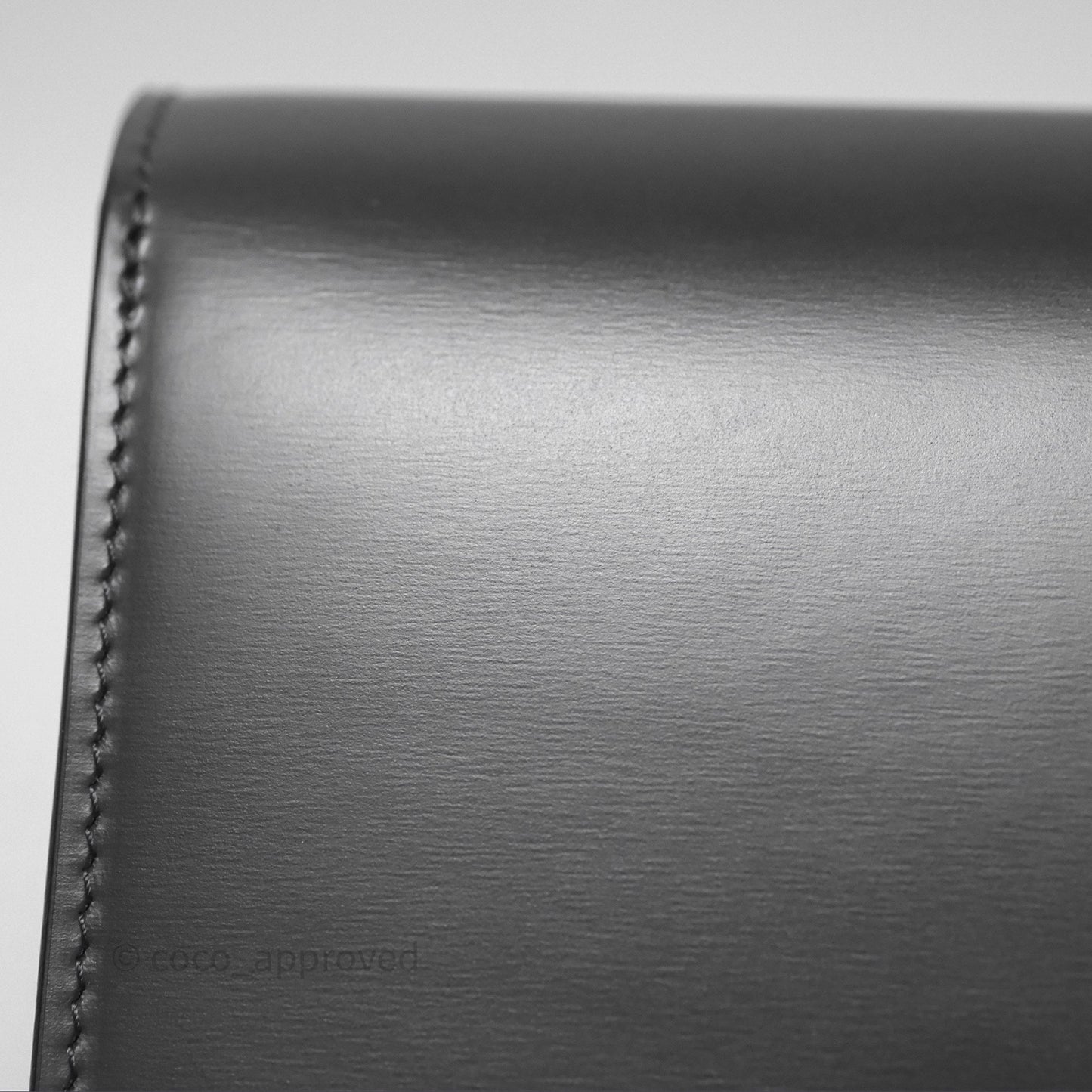 Celine Teen Classic Box Flap Dark Grey Box Calfskin