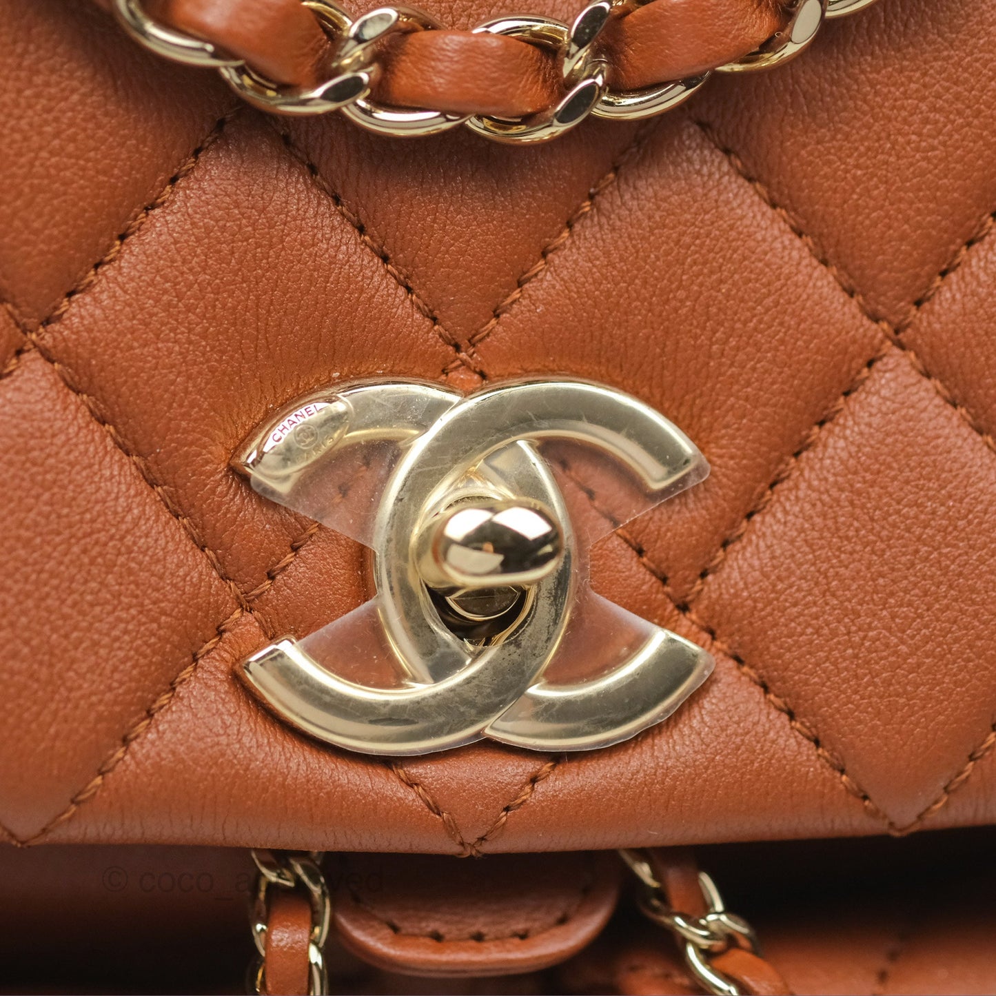 Chanel Medium Duma Backpack Tan Brown Calfskin Gold Hardware