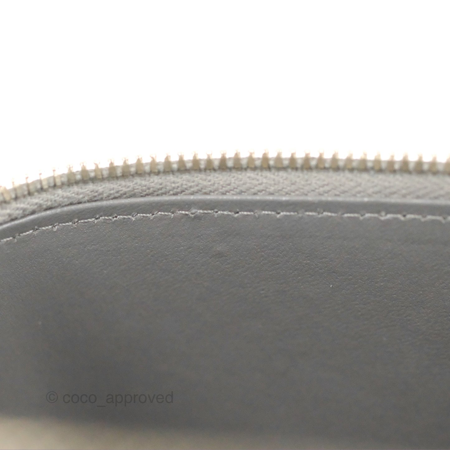 Chanel Vanity Rectangular Top Handle Dark Grey Lambskin Gold Hardware