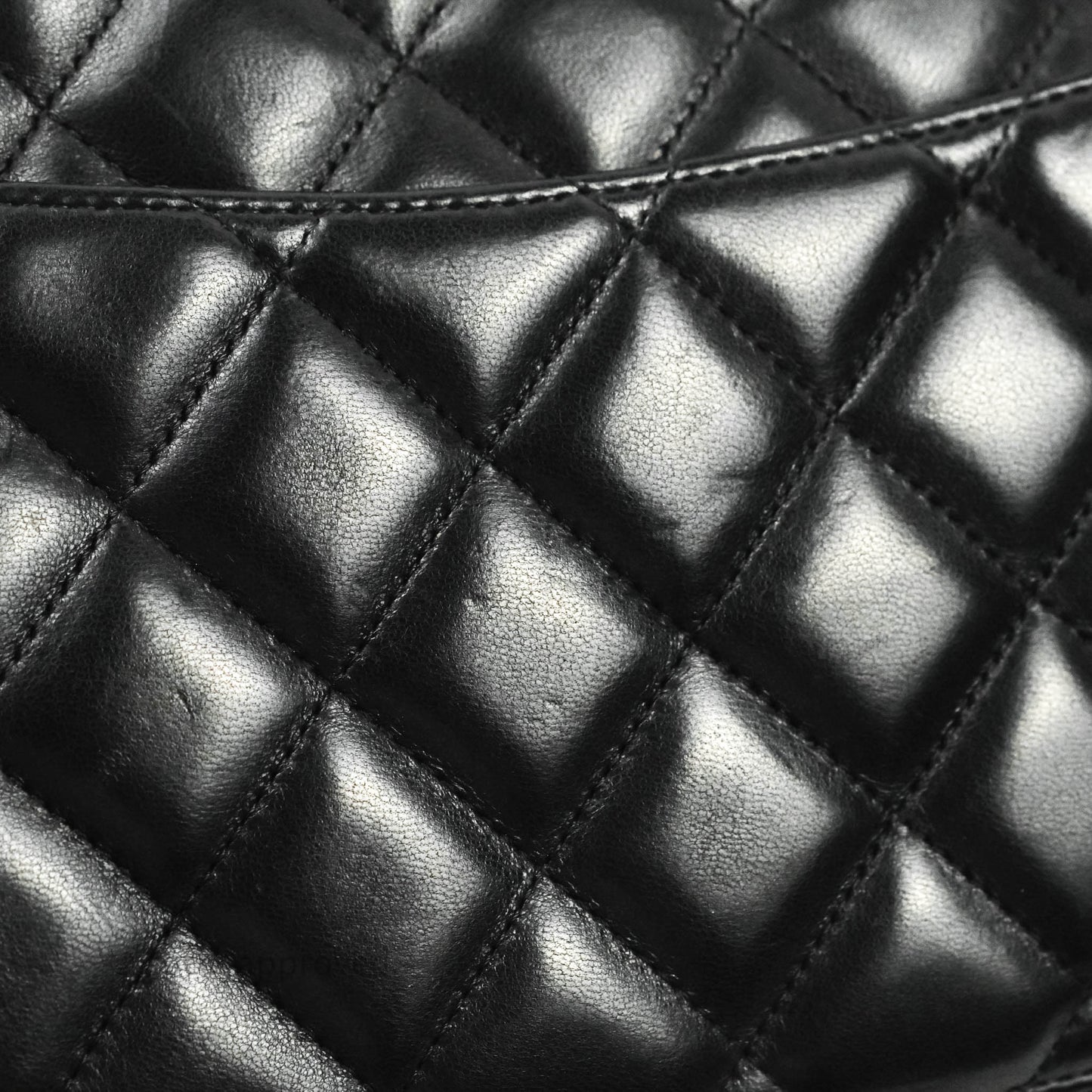 Chanel Jumbo Single Flap Black Lambskin Silver Hardware⁣⁣