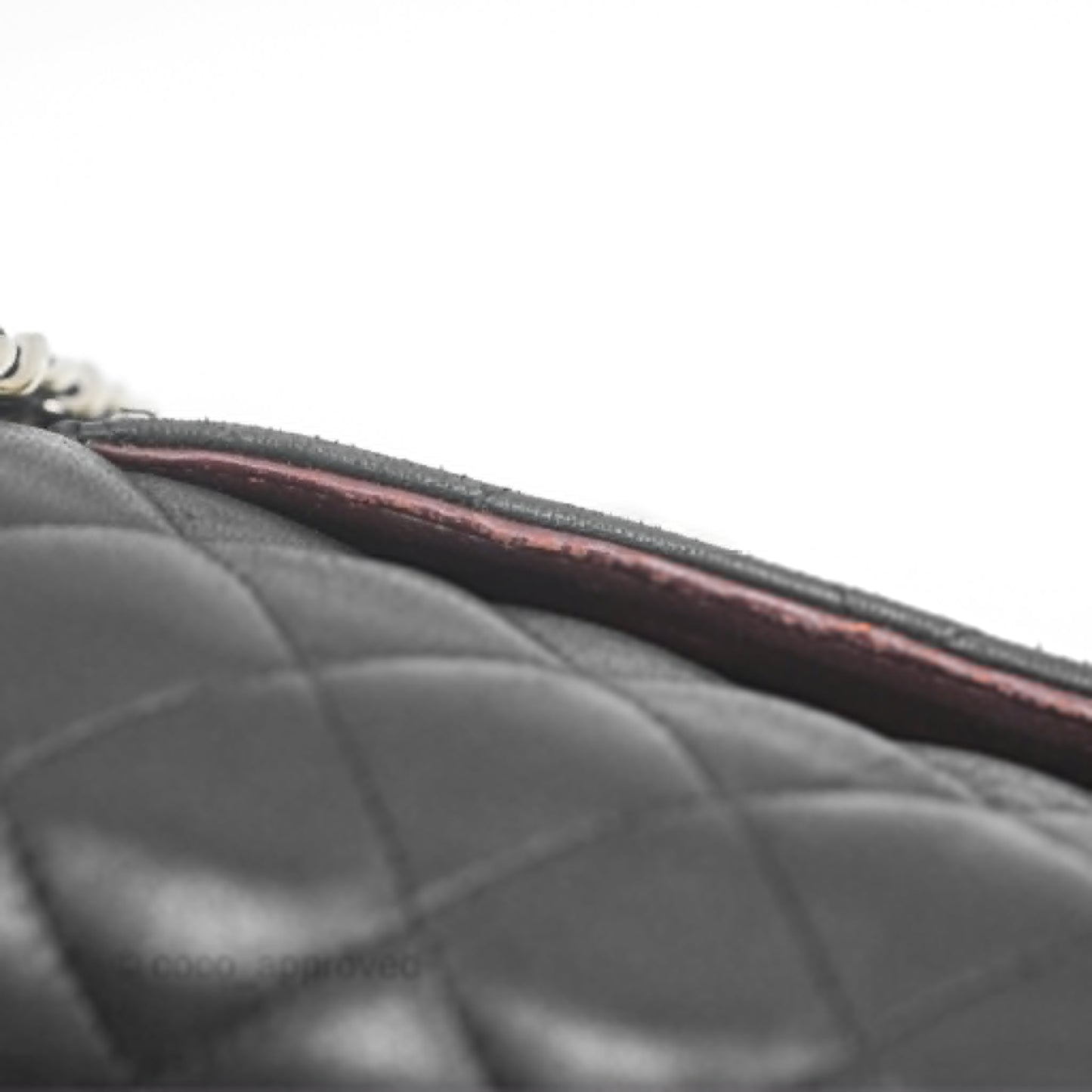 Chanel Classic M/L Medium Flap Quilted Black Lambskin Silver Hardware