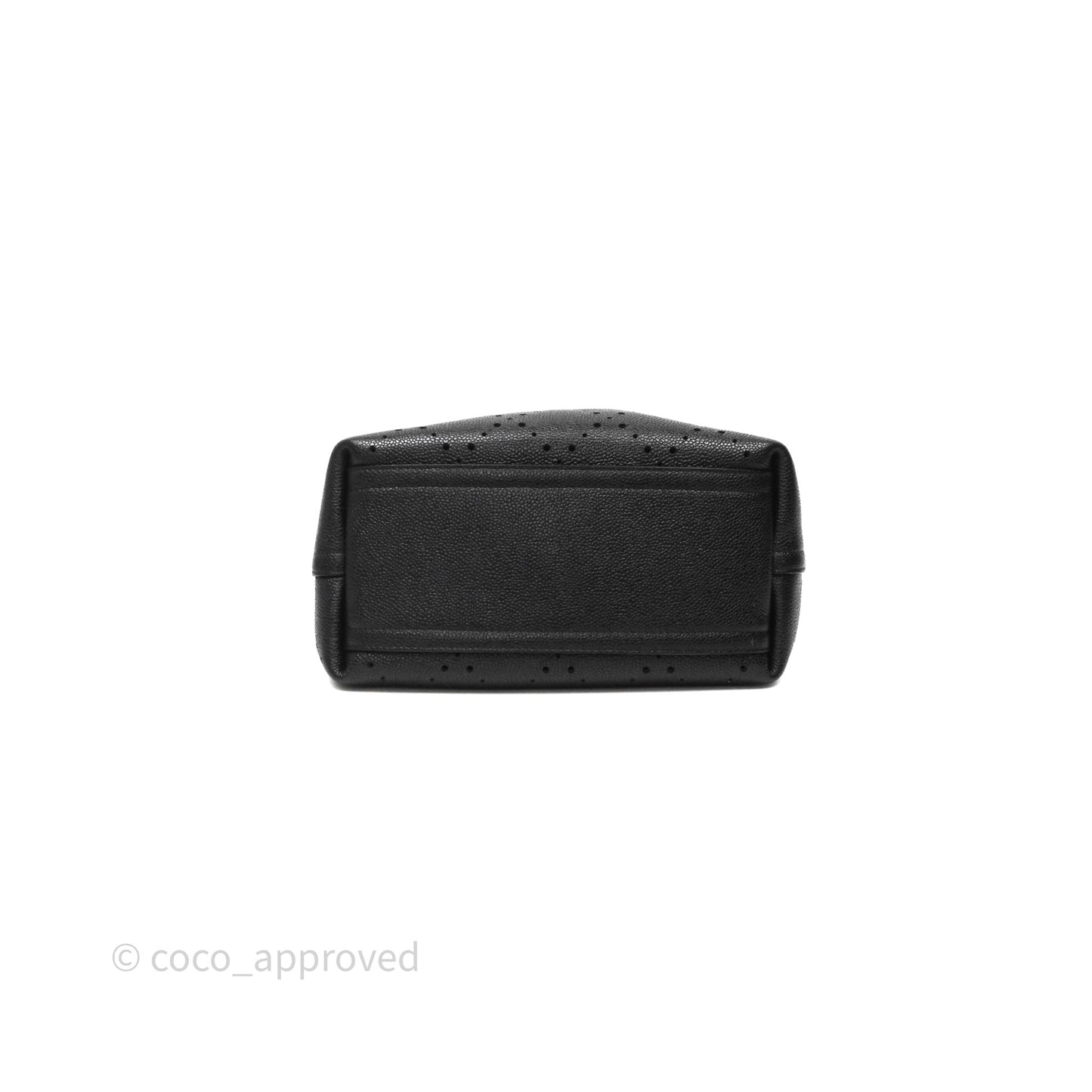 Chanel CC Drawstring Bucket Bag Black Caviar