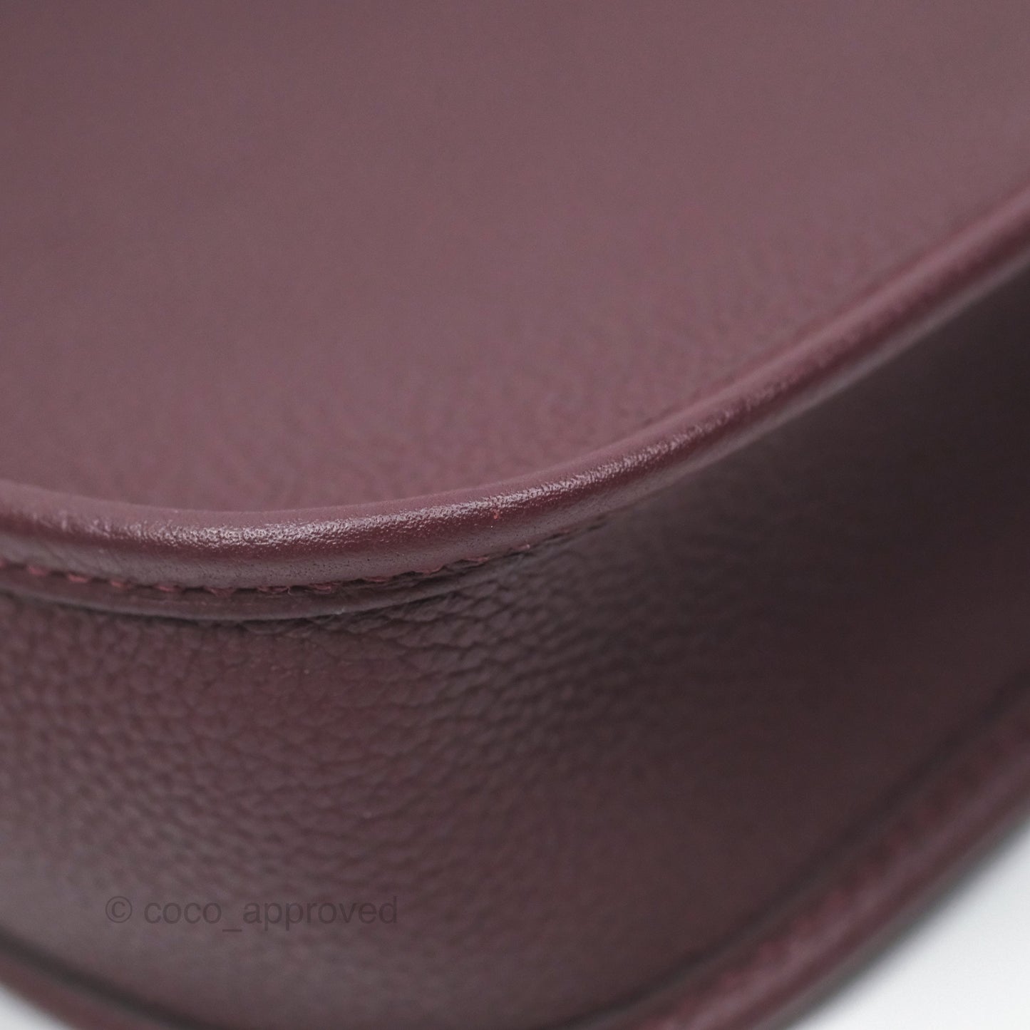 Hermès Mini Evelyne 16 Bordeaux 57 Taurillon Maurice Palladium Hardware