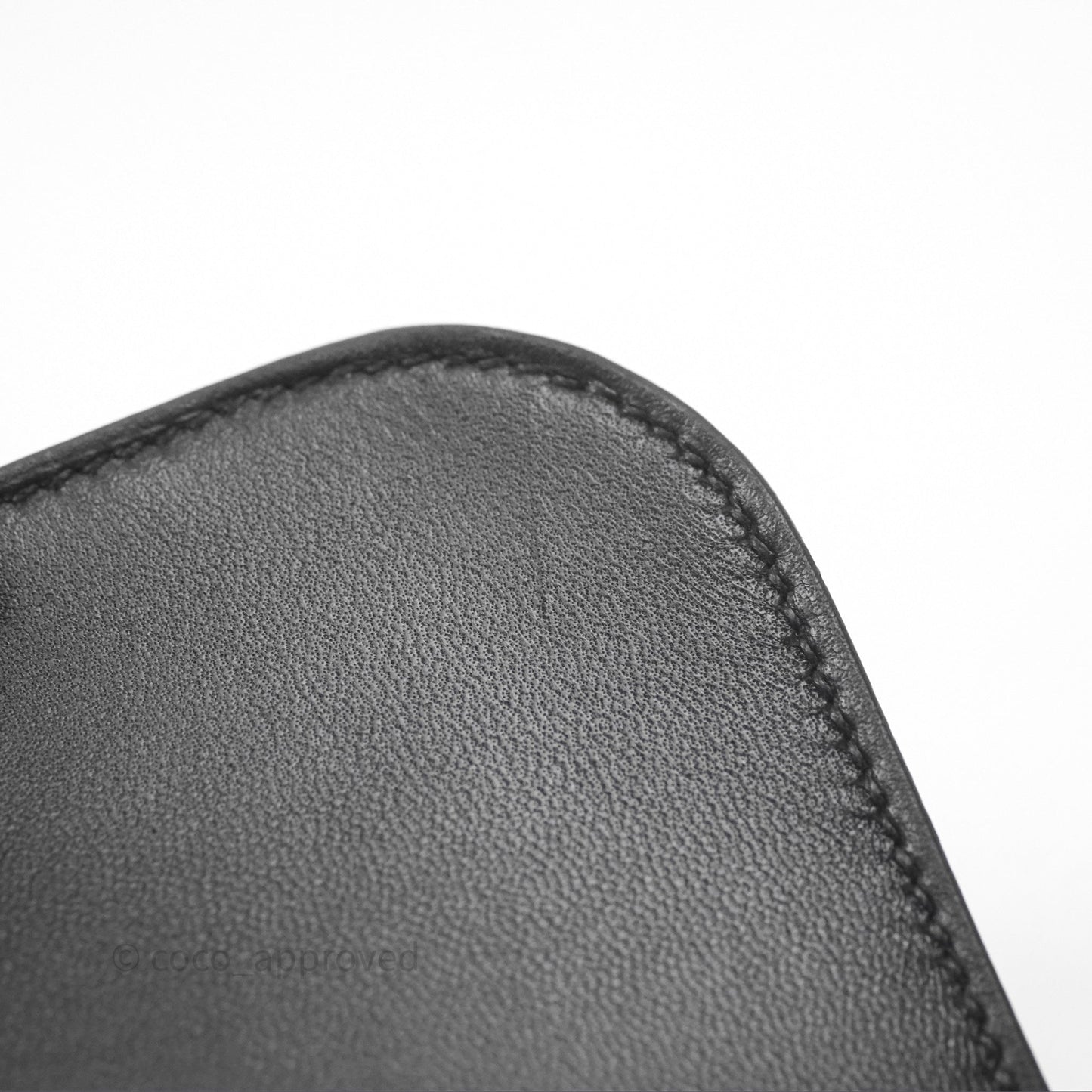 Hermès Constance Mini 18cm Mirror Noir 89 Epsom Palladium Hardware