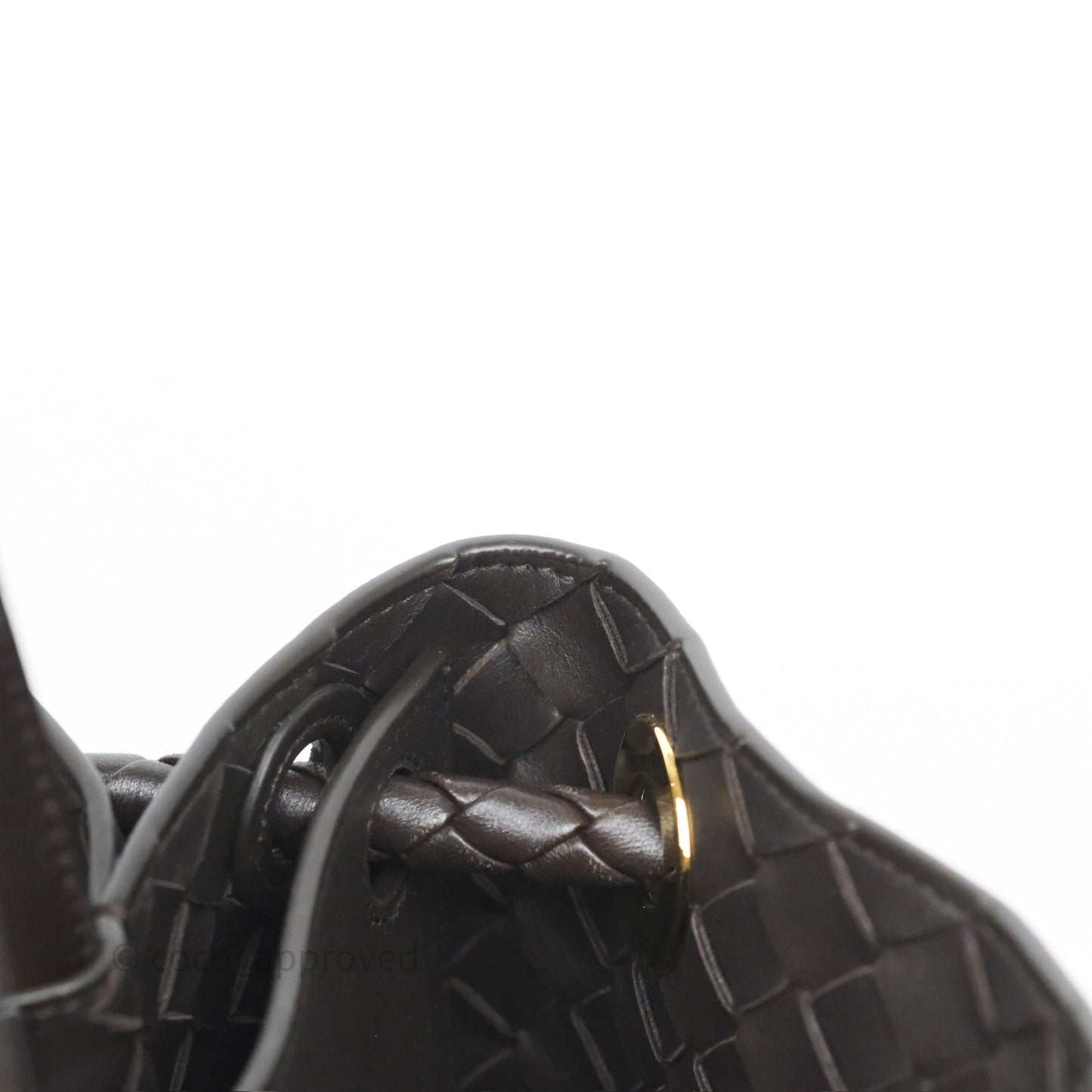 Bottega Veneta Medium Andiamo Bag Fondant Brown Intrecciato Lambskin