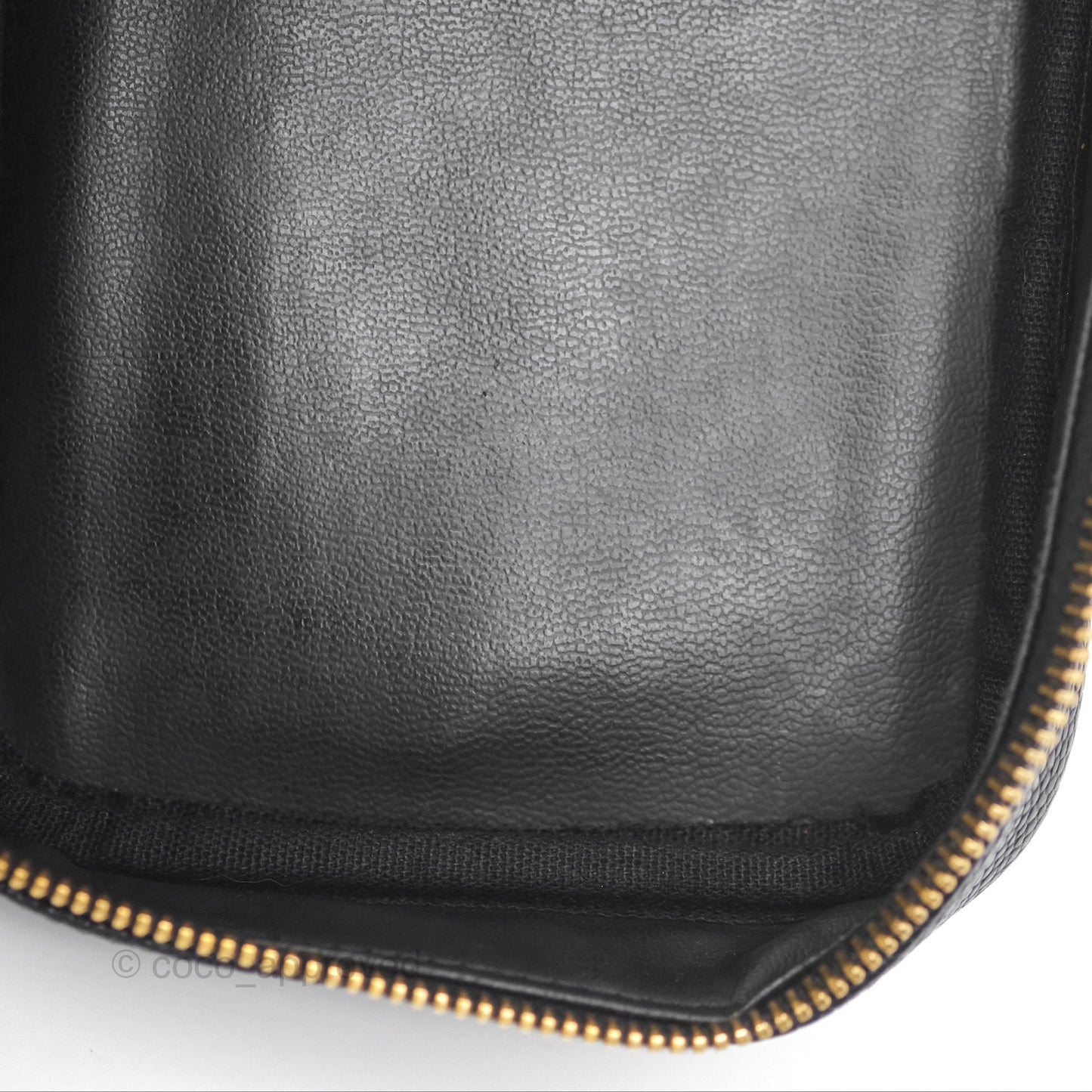 Chanel Vintage Vanity Case Black Caviar Gold Hardware