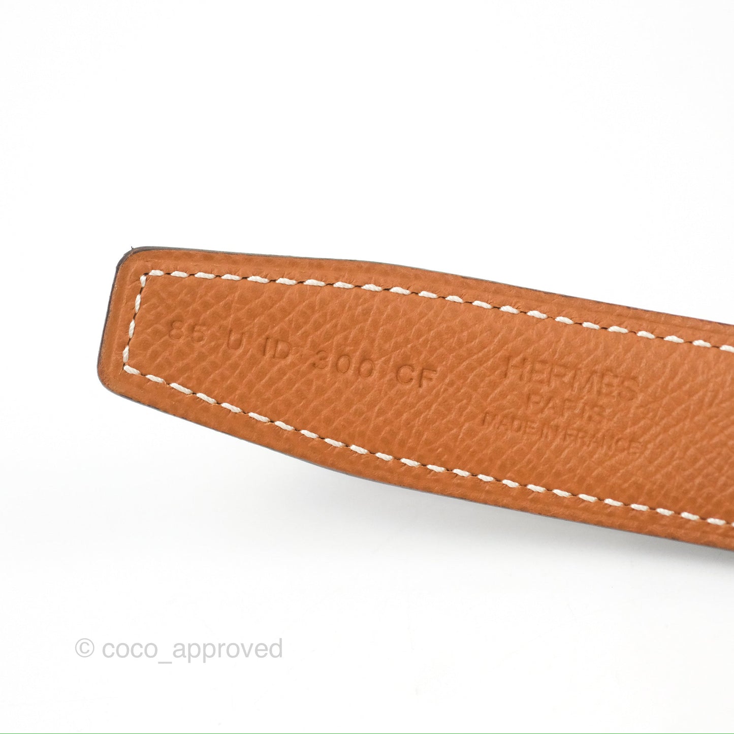 Hermès H au Carre Twist Belt Buckle & Reversible Gold Epsom/Black Swift 24 mm