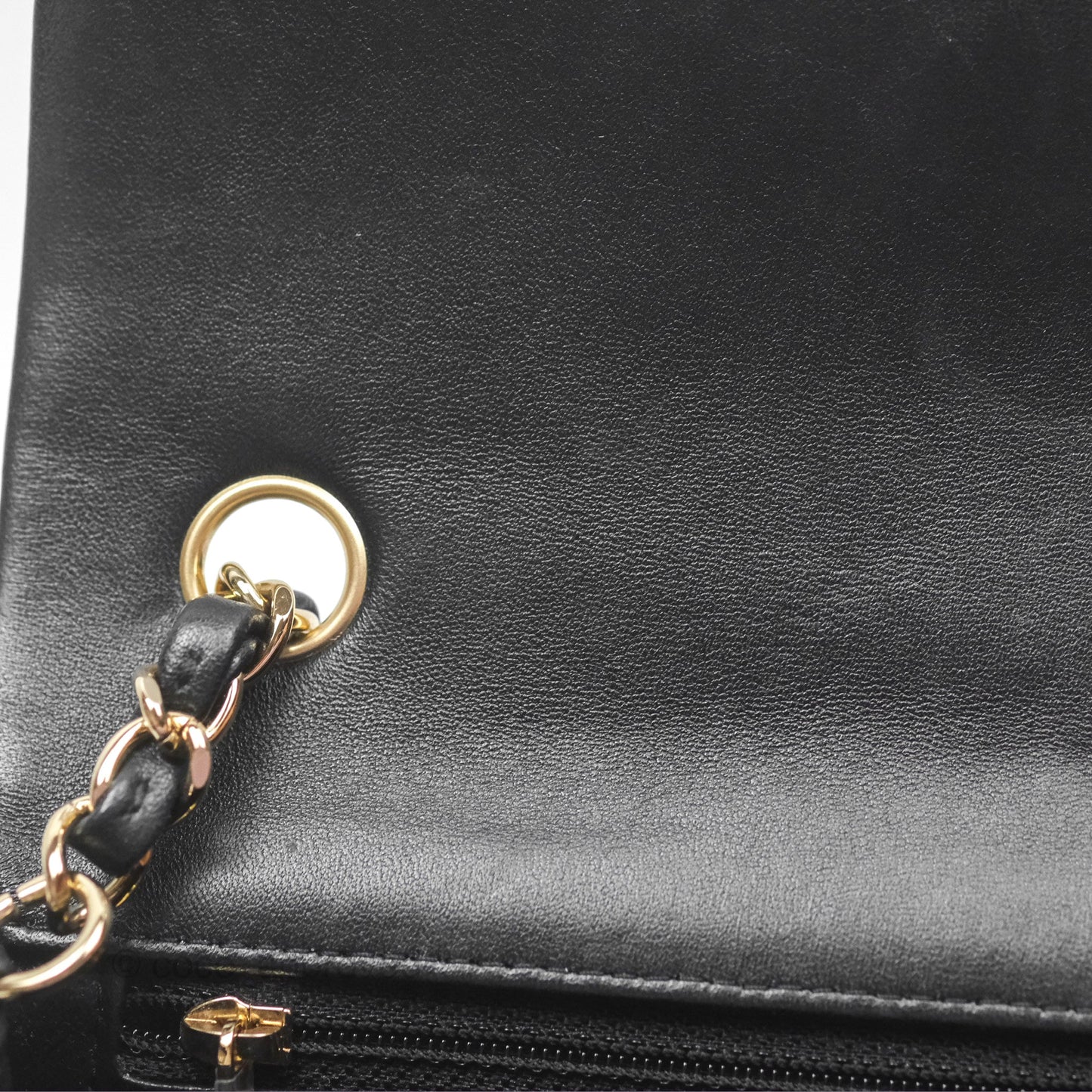 Chanel Mini Rectangular Flap Quilted Black Lambskin Gold Hardware