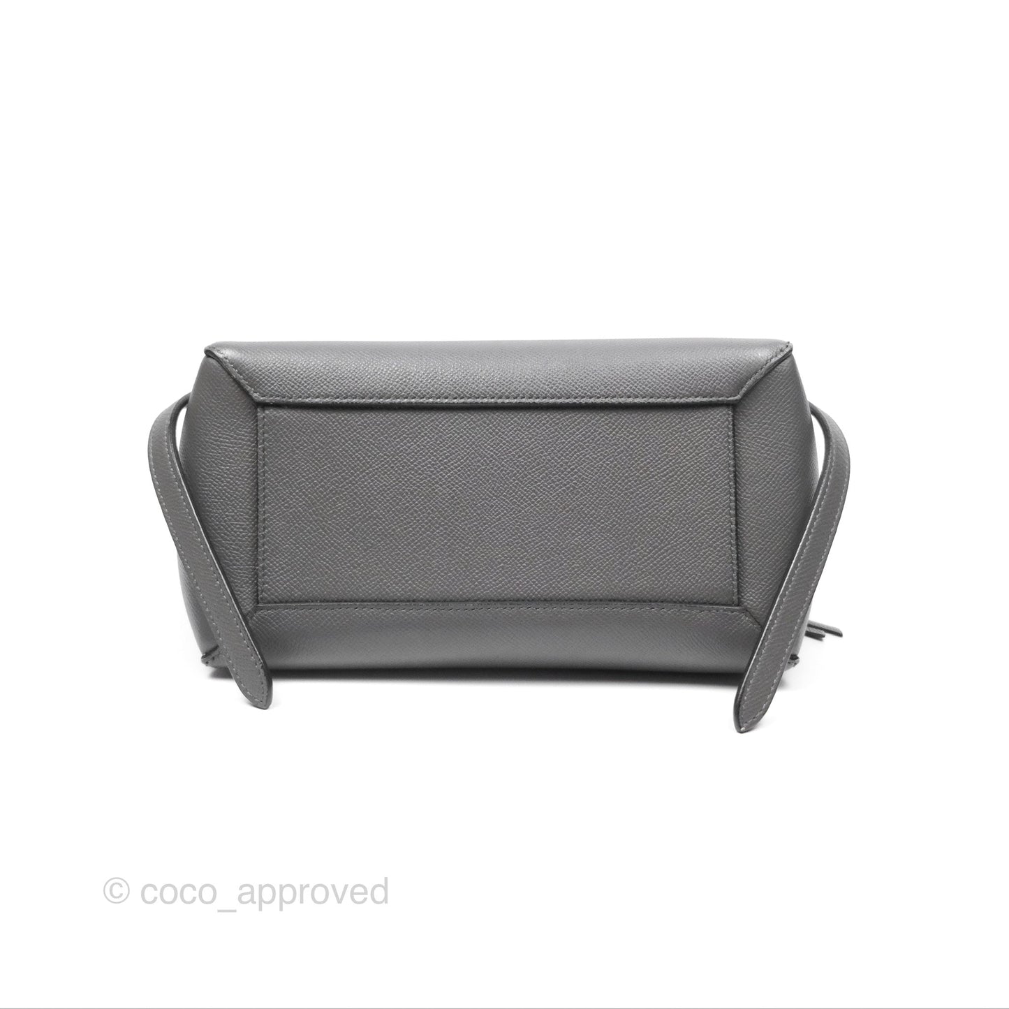Celine Micro Belt Bag Grey Grained Calfskin Gold Hardware