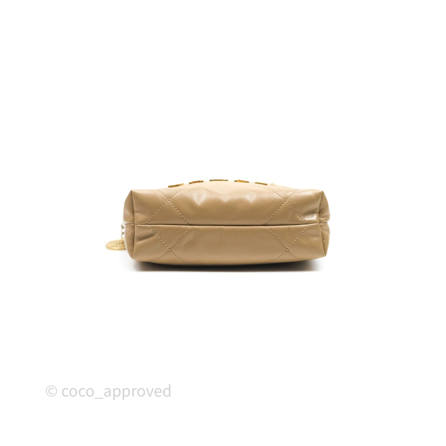Chanel 22 Mini Bag Beige Shiny Crumpled Calfskin