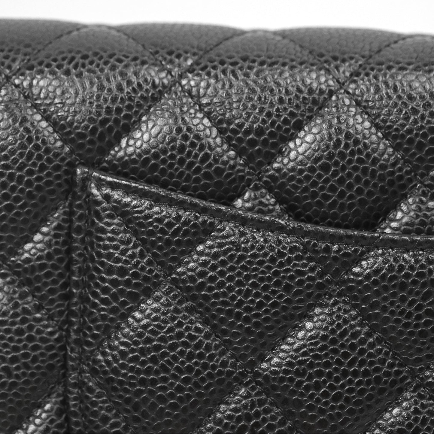 Chanel Classic Wallet On Chain WOC Quilted Black Caviar Gold Hardware