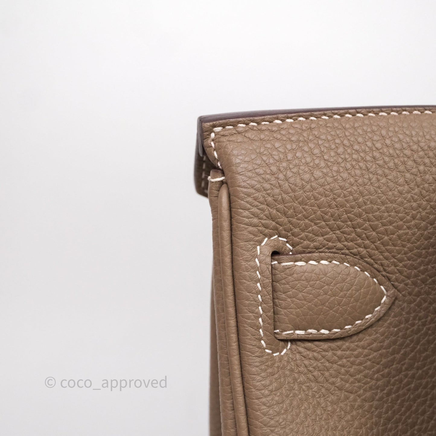 Hermès Hac a Dos PM Backpack Etoupe 18 Togo Palladium Hardware