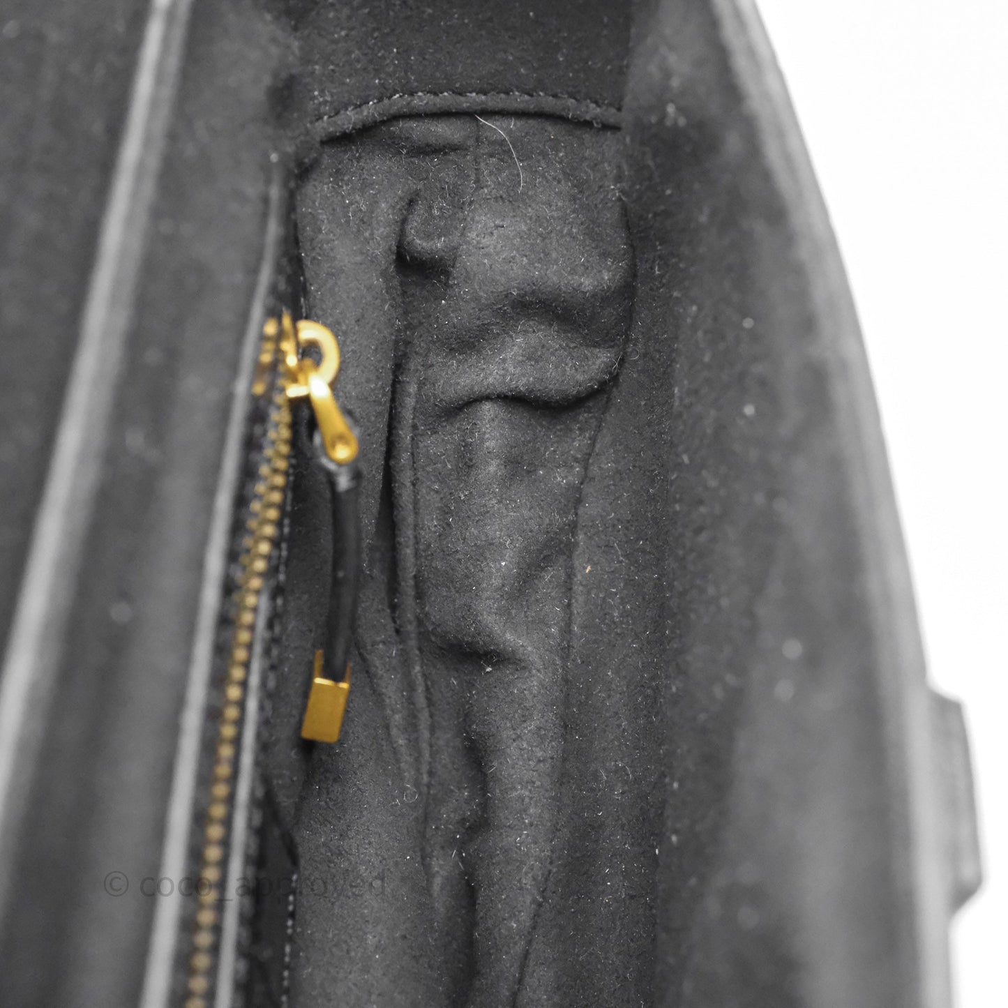 Christian Dior Saddle Bag Black Shiny Crocodile Gold Hardware