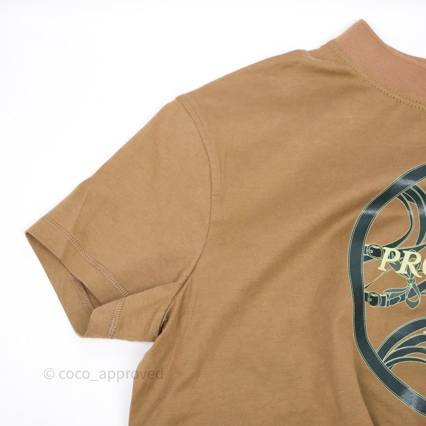 Hermès La Promenade du Matin T-shirt Khaki Size 36