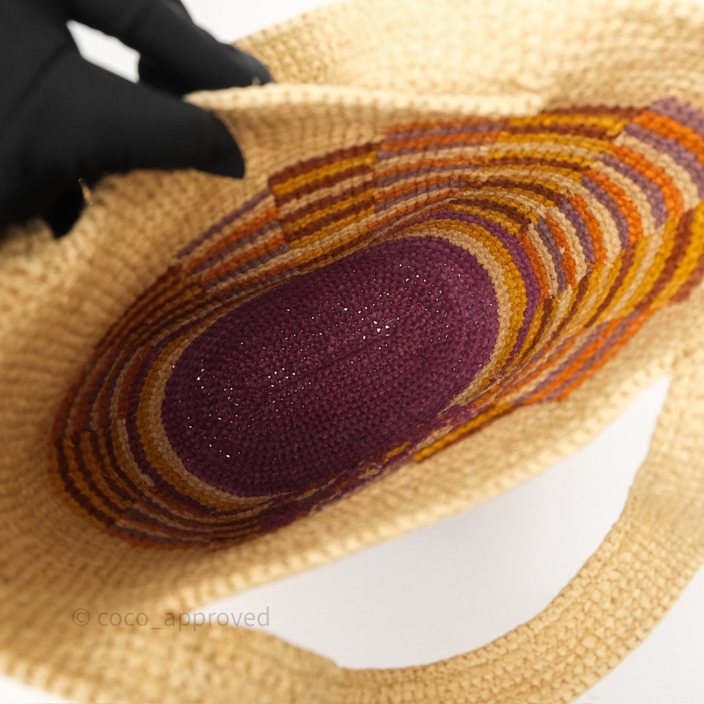 Loewe x Paula’s Ibiza Slit Mini Rainbow Raffia Bag