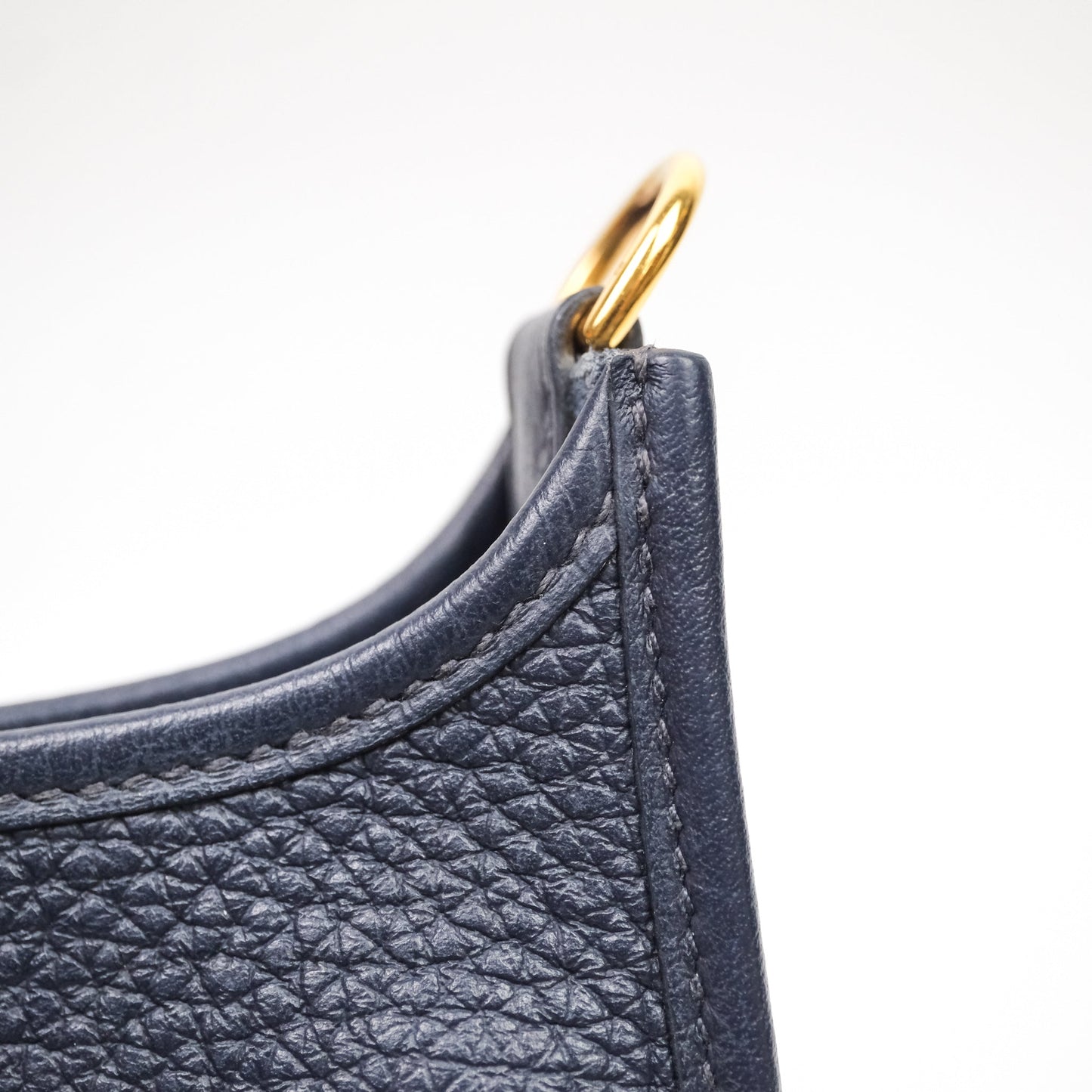 Hermès Mini Evelyne 16 Bleu Nuit 2Z Clemence Gold Hardware