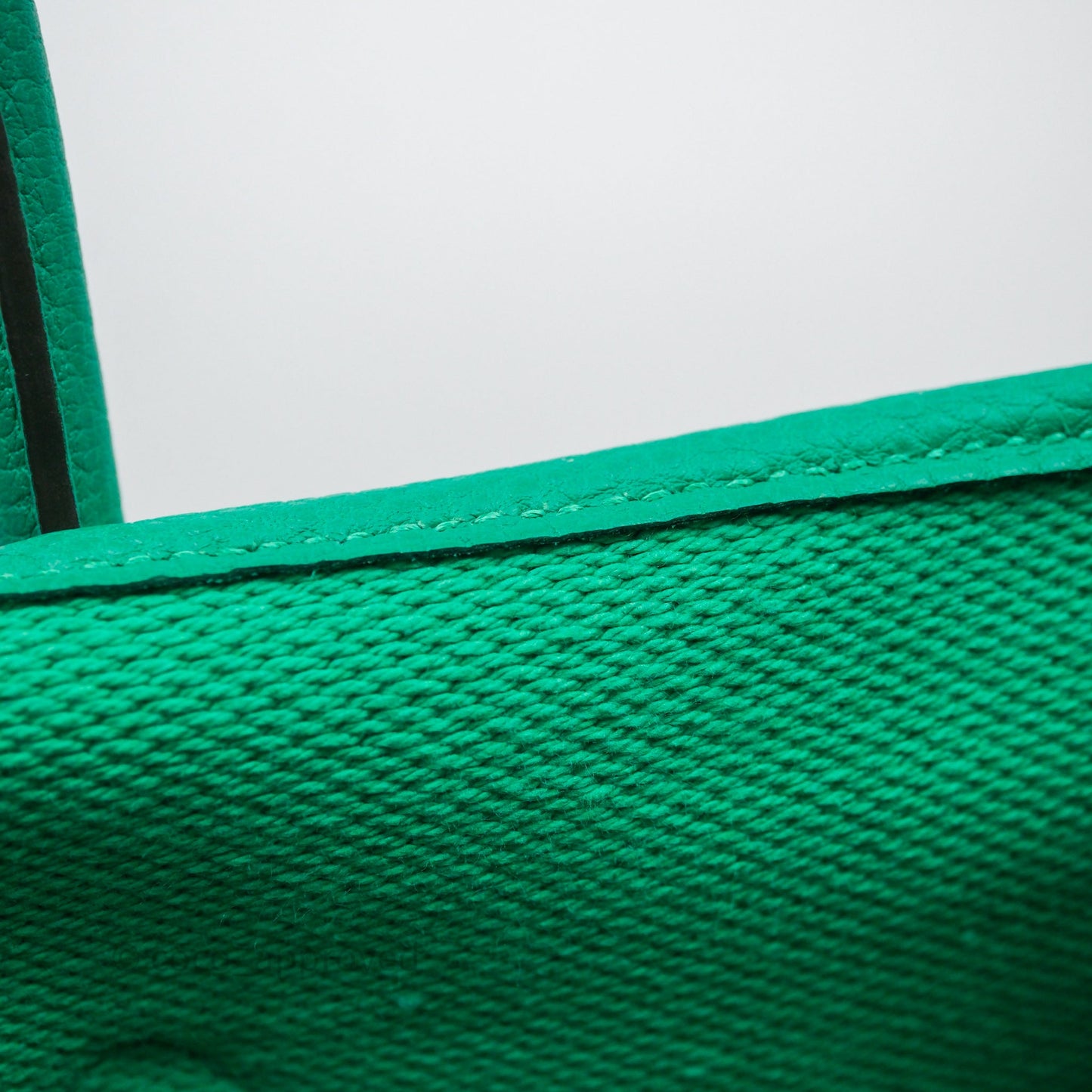 Hermès Garden Party 36 Canvas Ecru-Menthe / Menthe