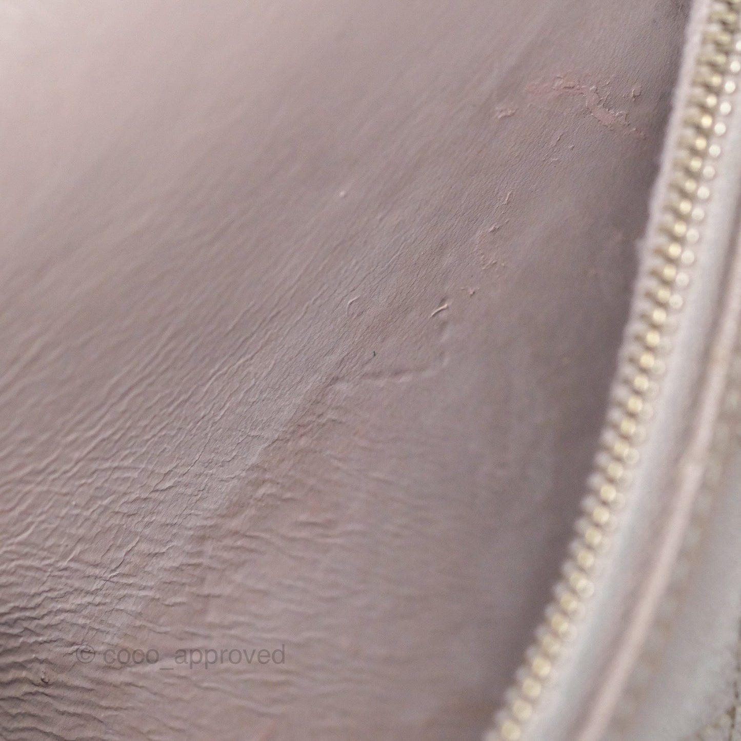 Chanel Coco Curve Flap Burnished Lilac Grey Calfskin Goatskin Antique Gold Hardware