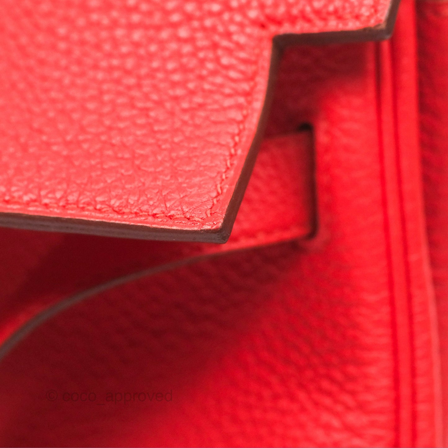 Hermès Kelly 32 Retourne Rose Jaipur Clemence Palladium Hardware