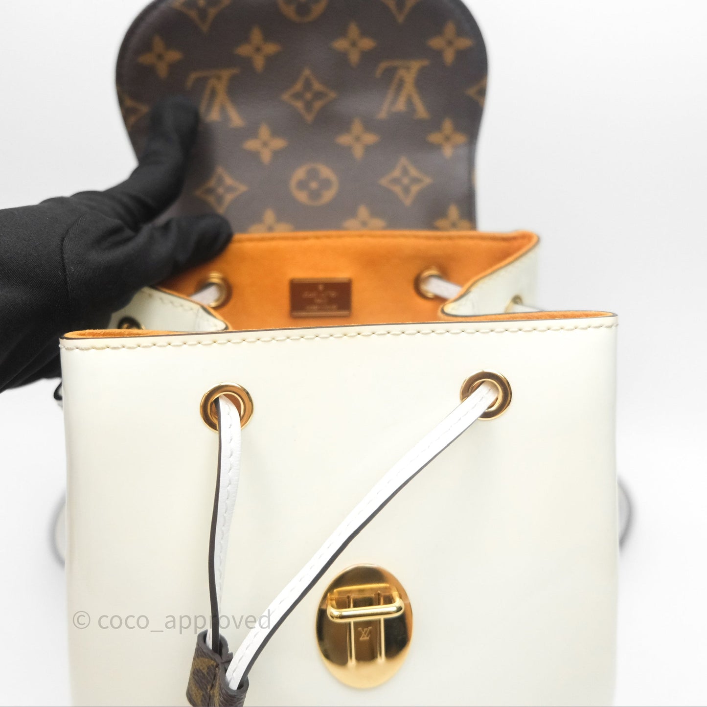 Louis Vuitton Hot Springs Backpack Monogram Patent Snow